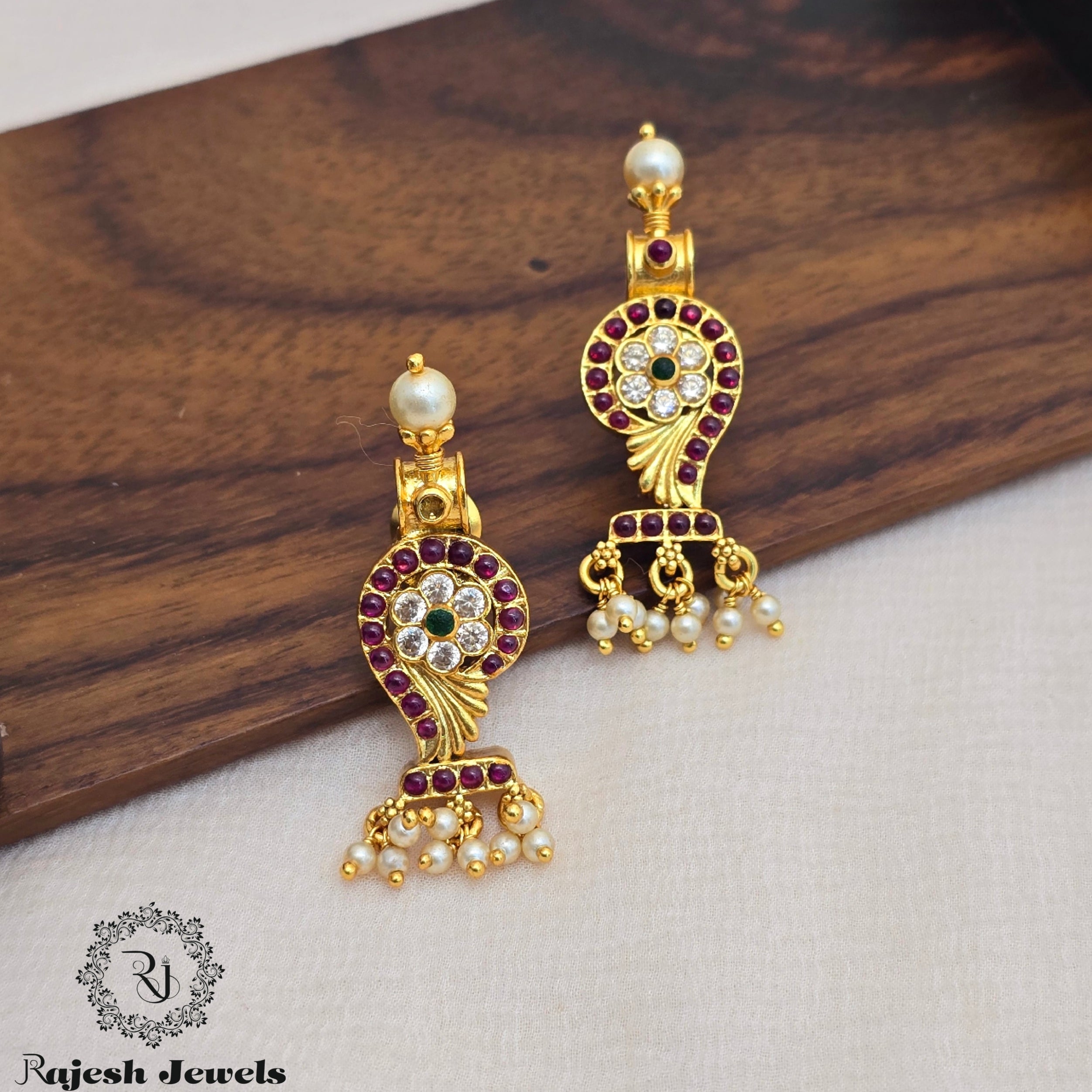 Fabulous Kemp Silver Gold Plated Earrings