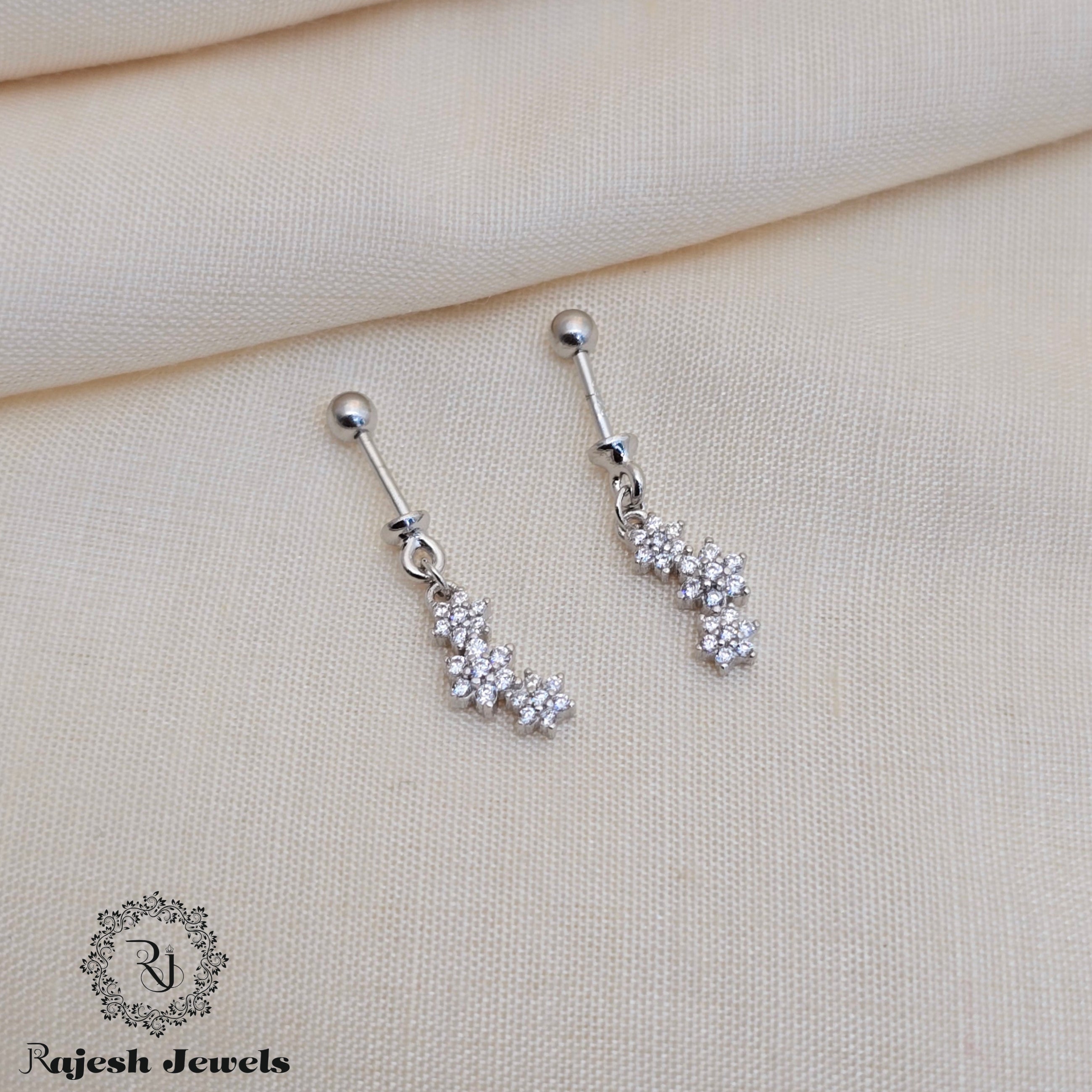 Mesmerizing Floral Cz Bugadi Earrings