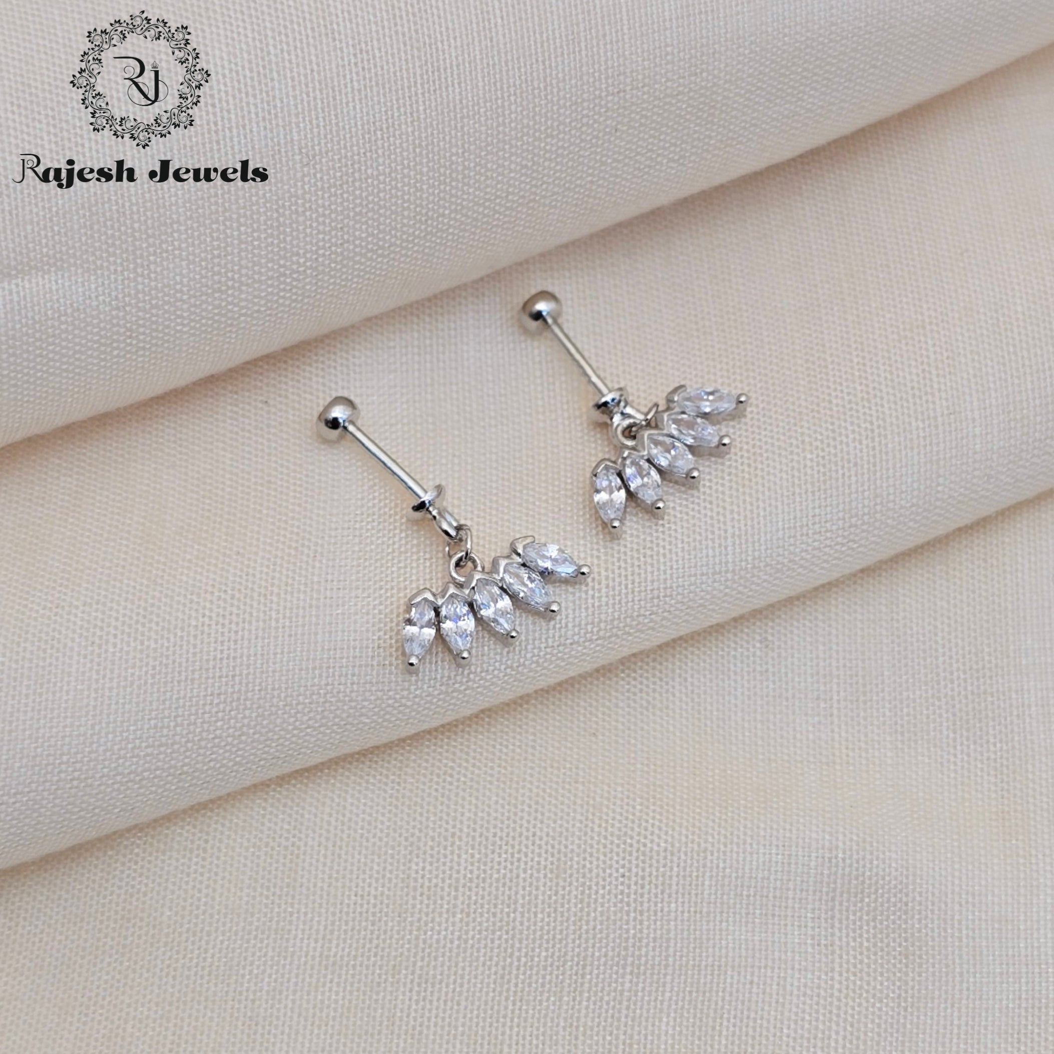 Classy Cz Silver Bugadi Earrings