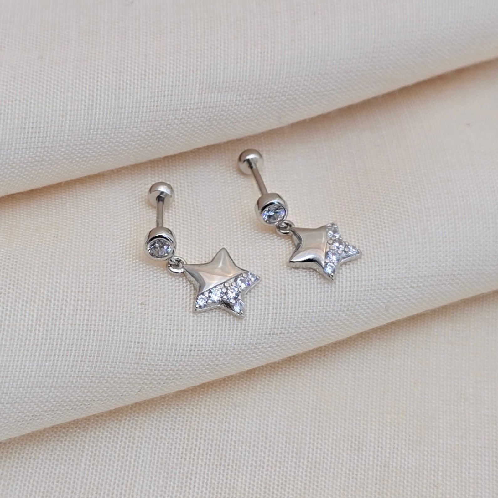 Fantastic Cz Silver Bugadi Earrings