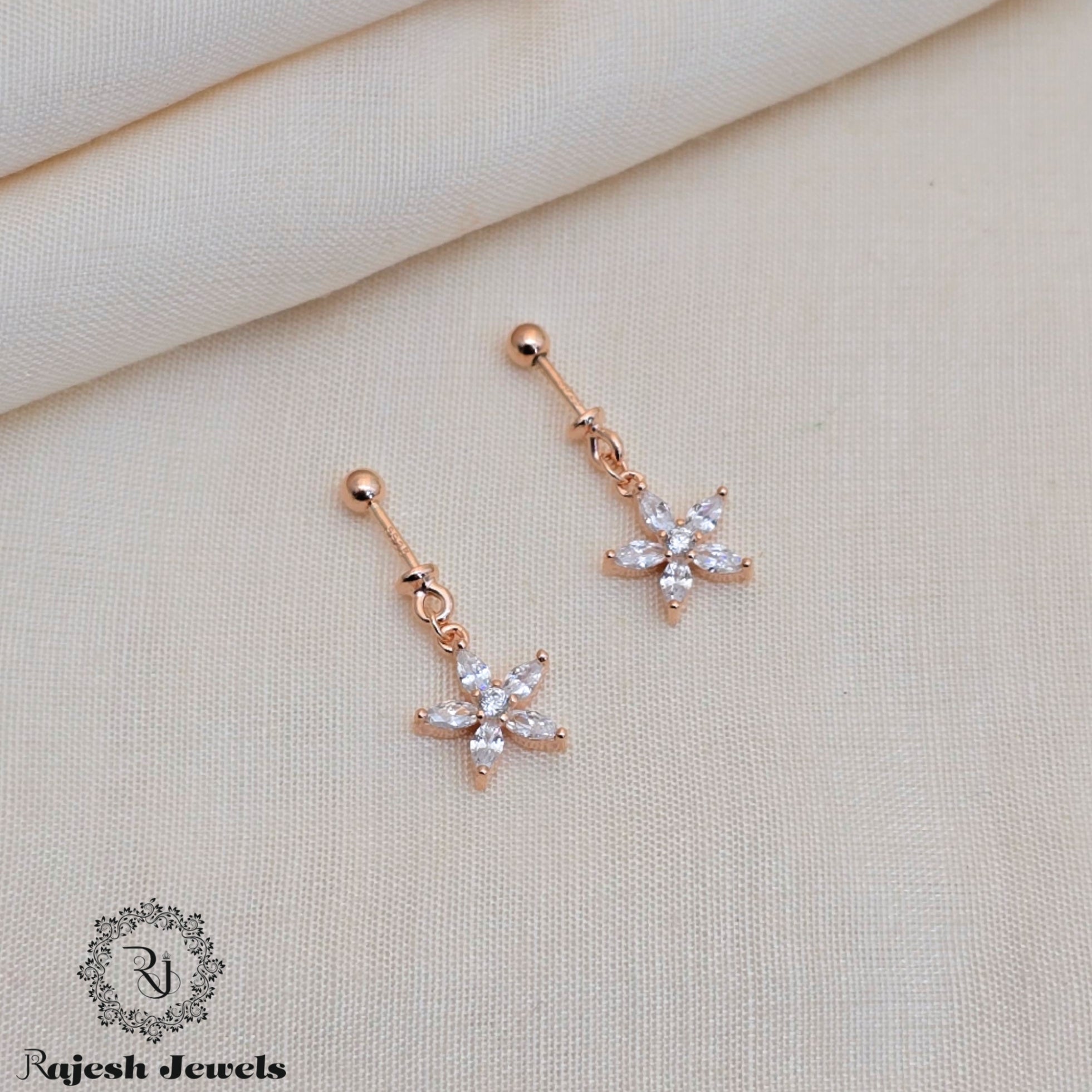 Irresistible Floral Cz Bugadi Earrings