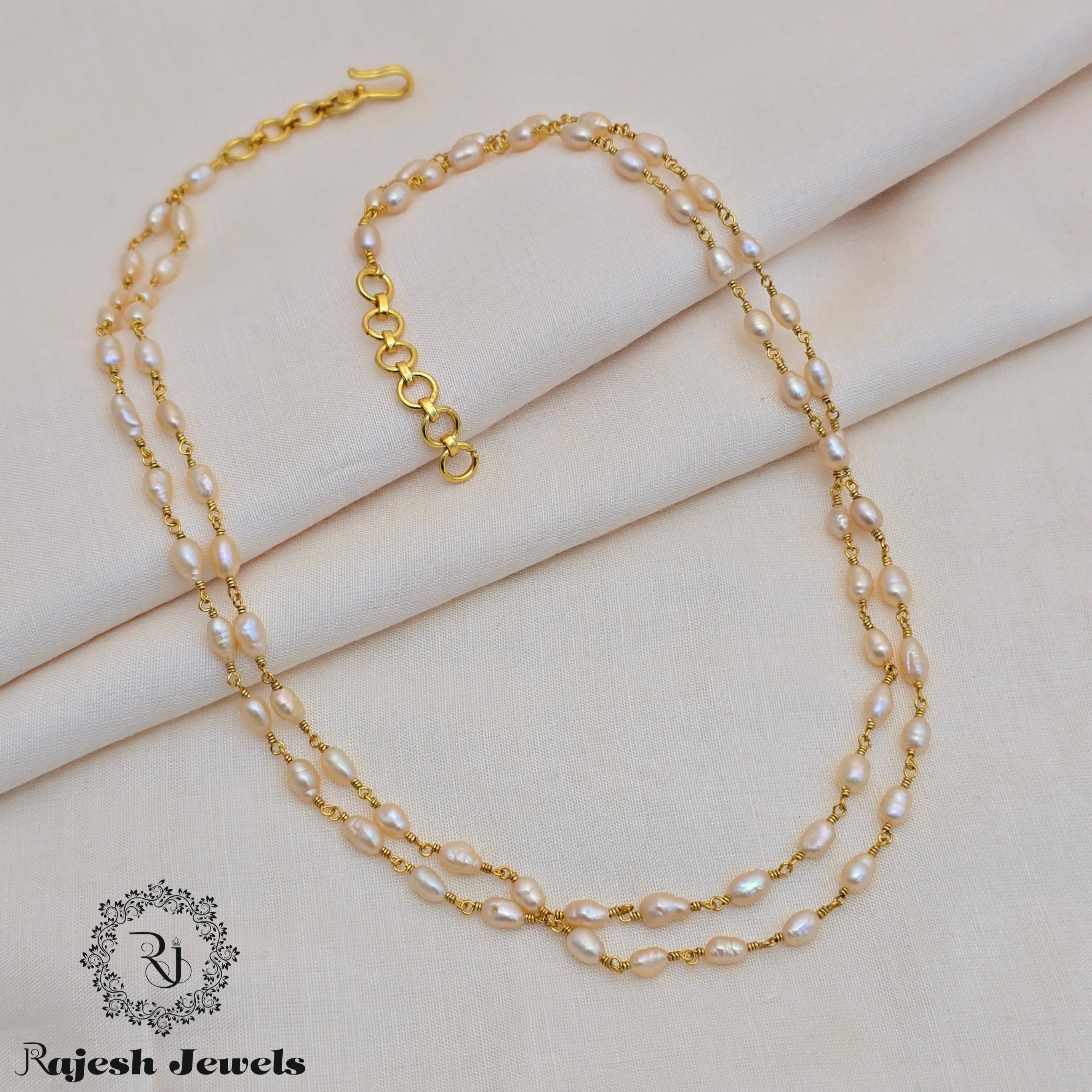 Shimmering Dual Pearl Necklace