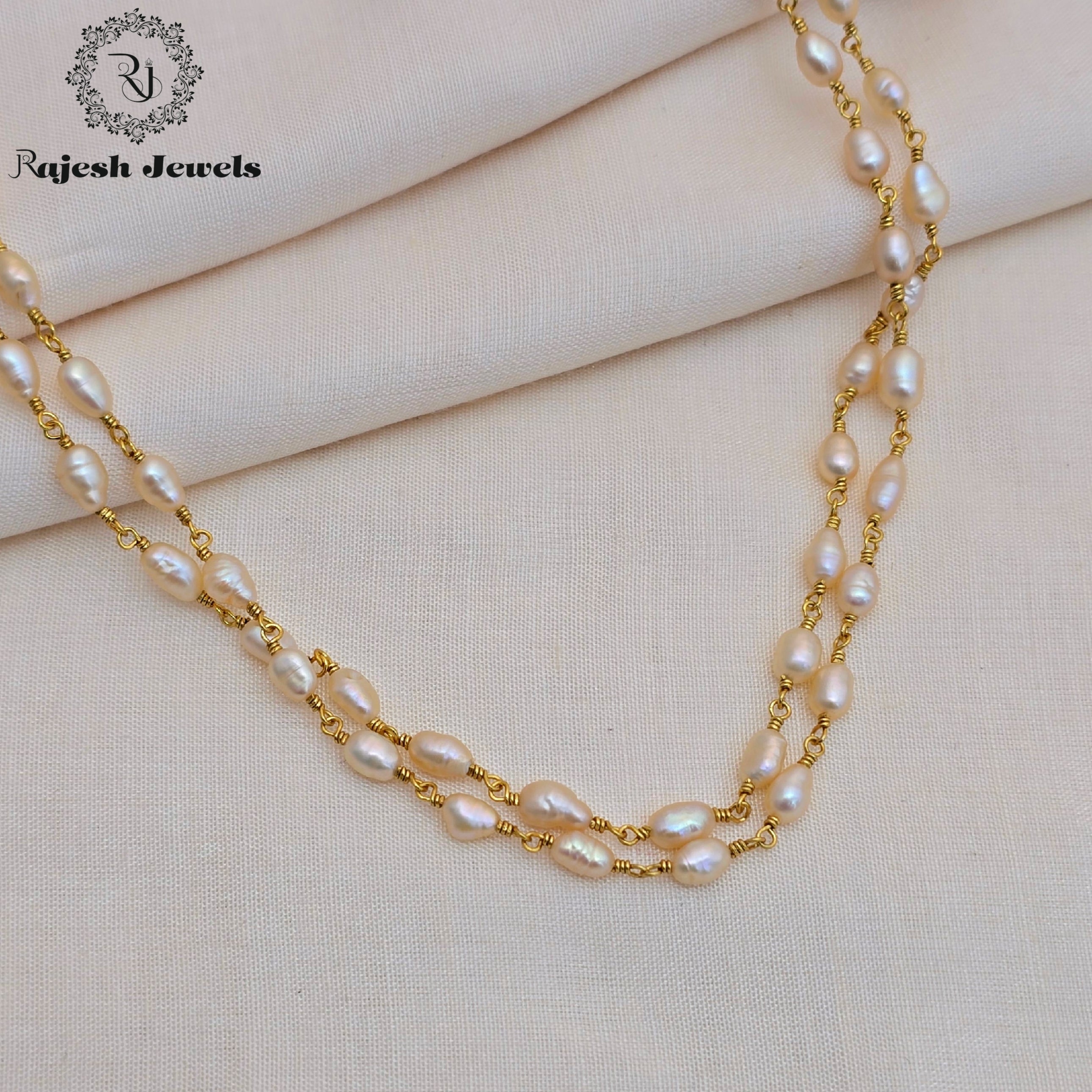 Shimmering Dual Pearl Necklace