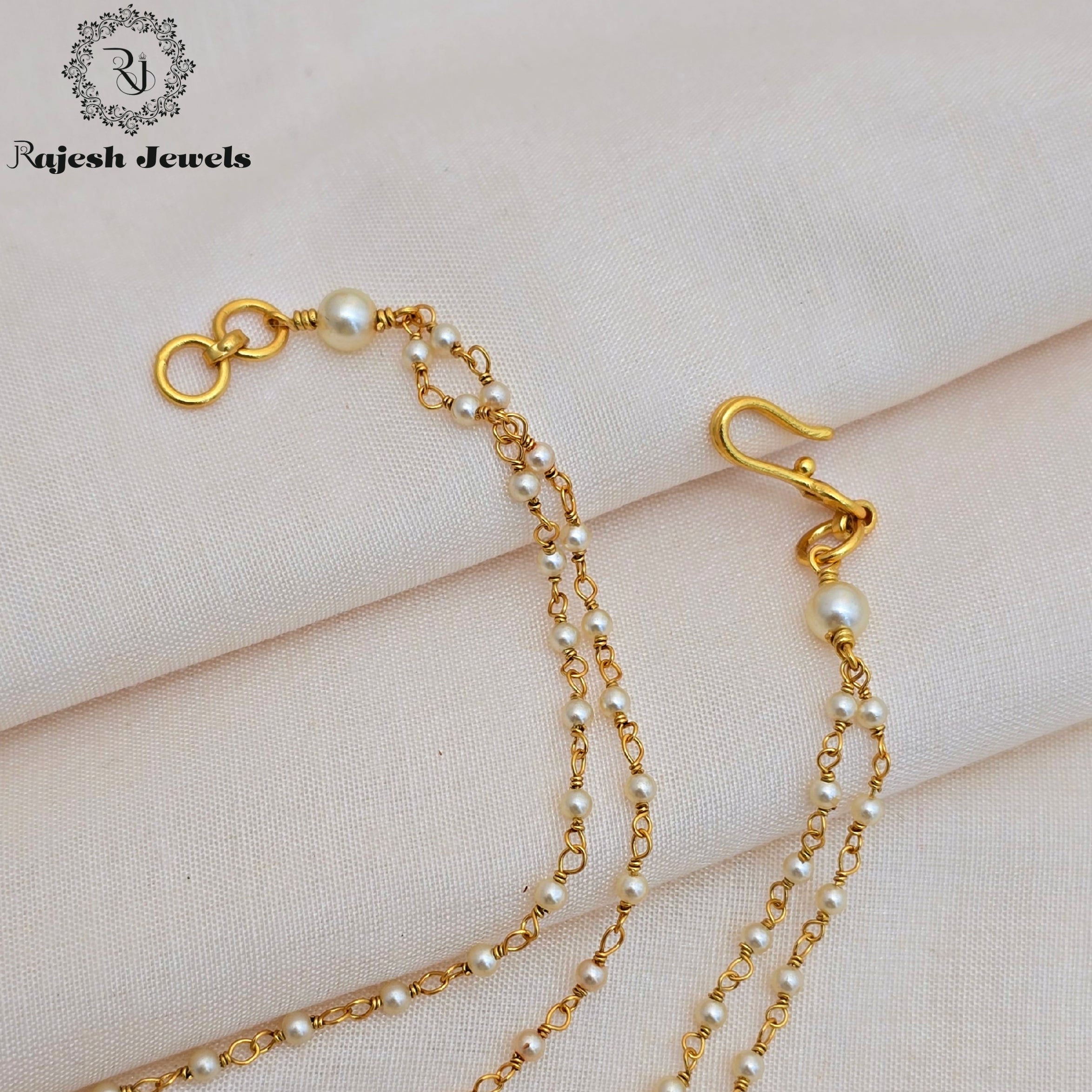 Charming Dual Line Pearl Matil