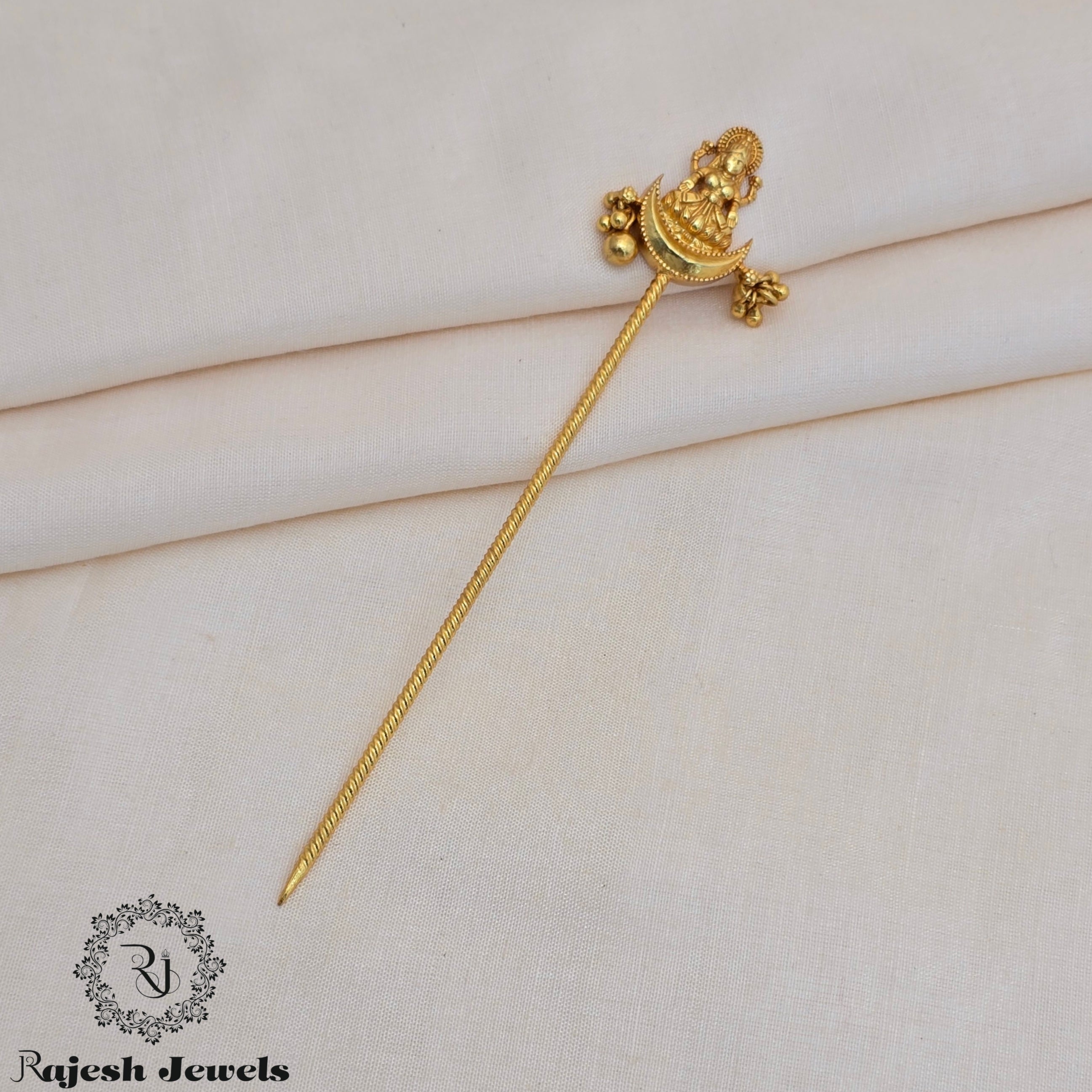 Hair Bun Stick In Silver Gold Plated