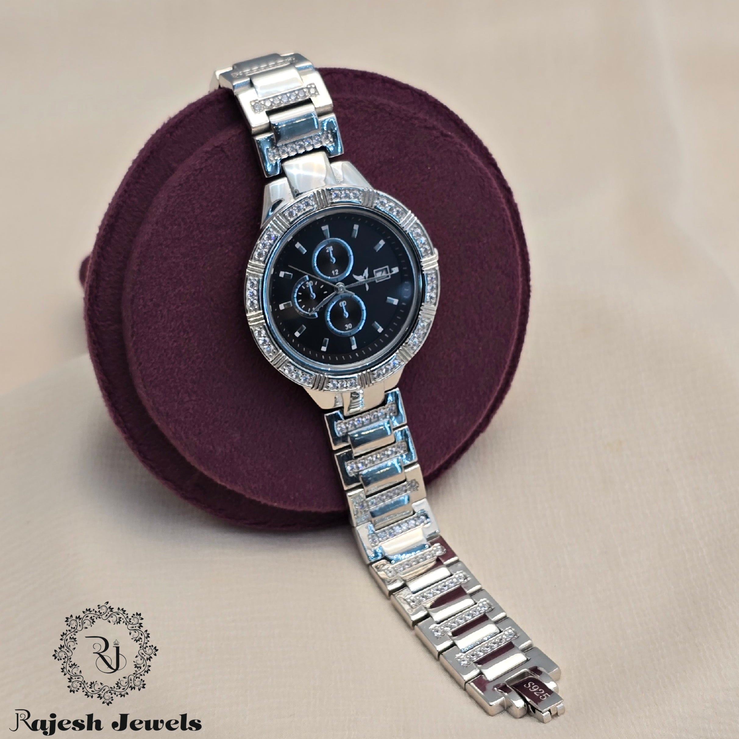 Power Mark 925 Sterling Silver Men's Watch