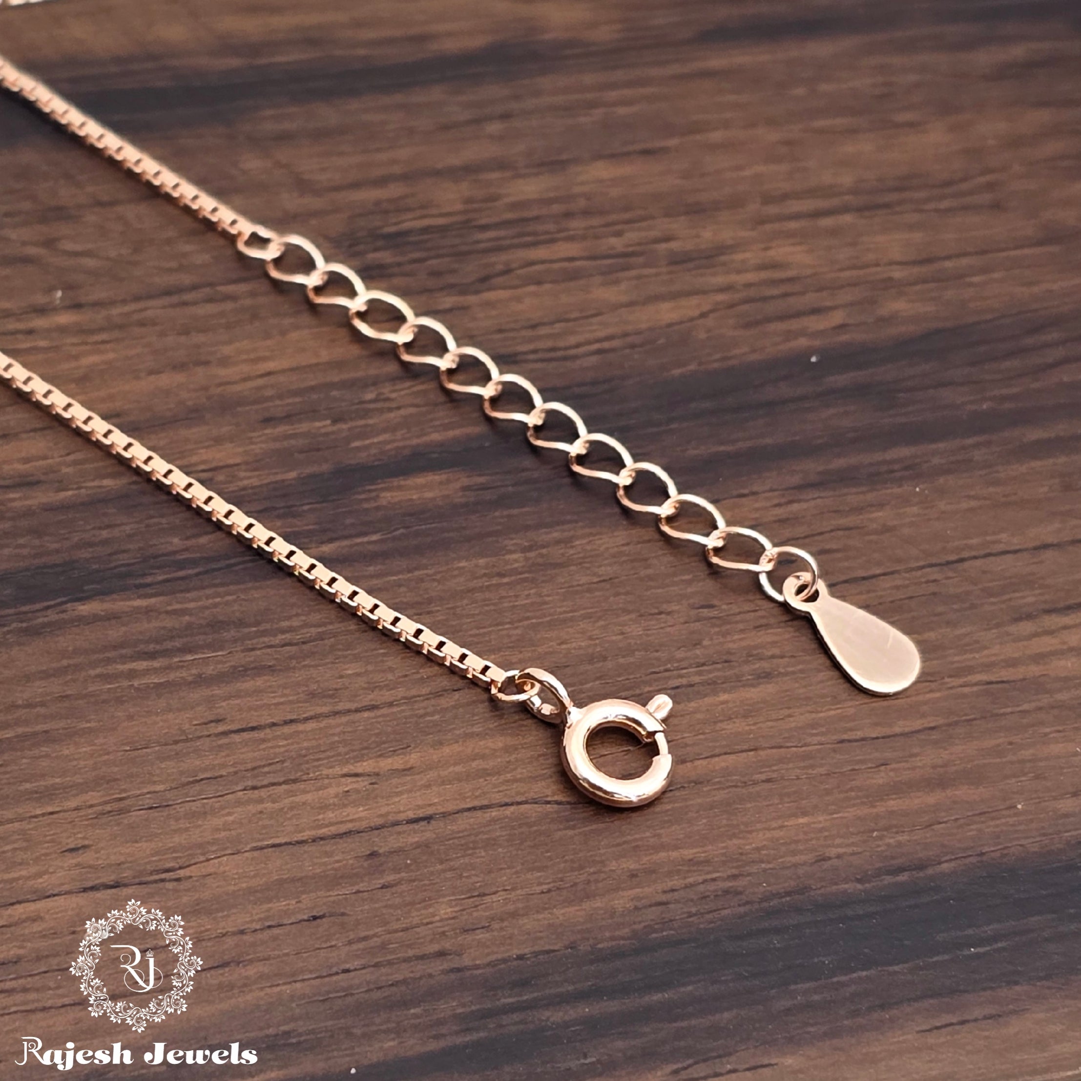 Graceful Cz Rosegold Finish Bracelet