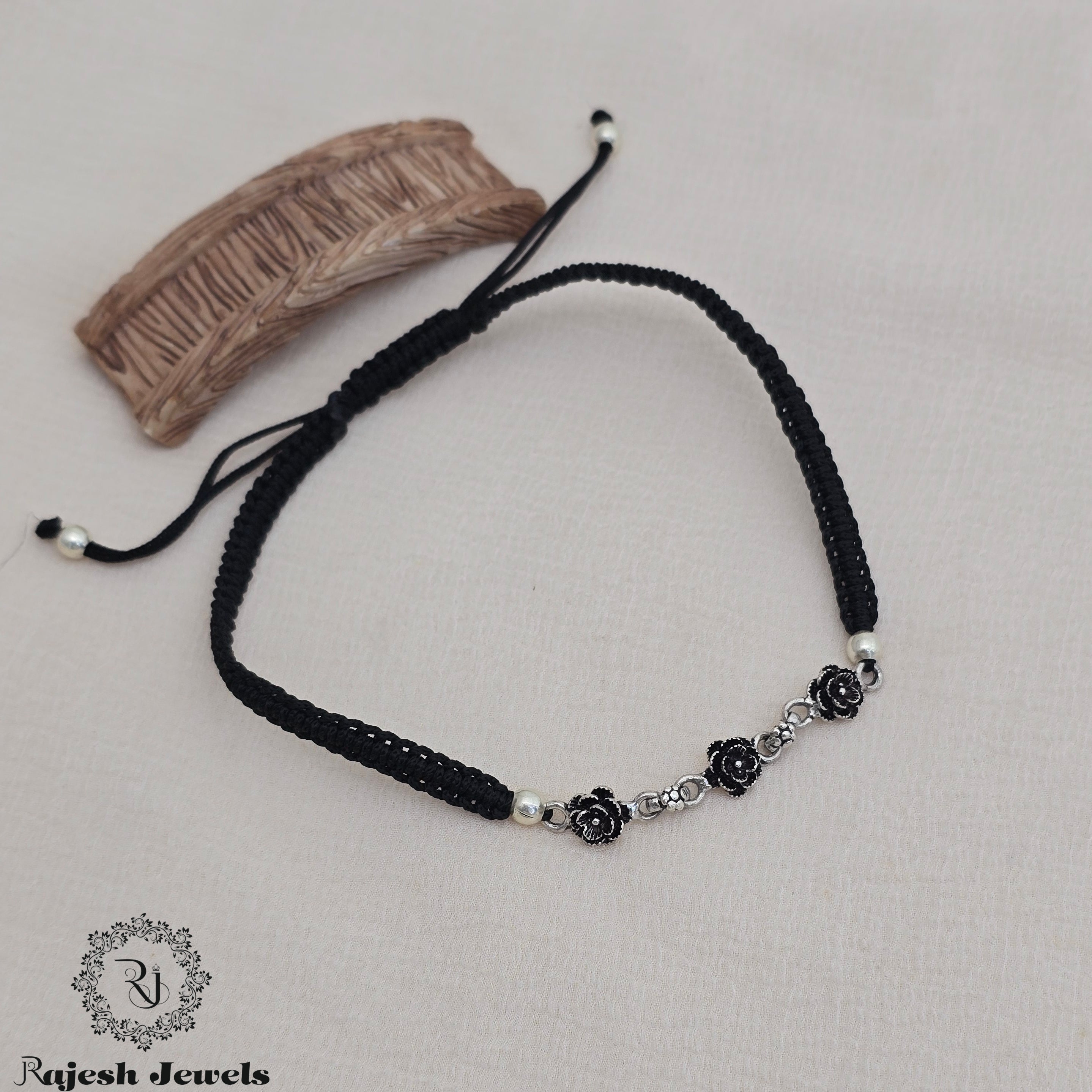 Triple Floral Nazariya Anklet