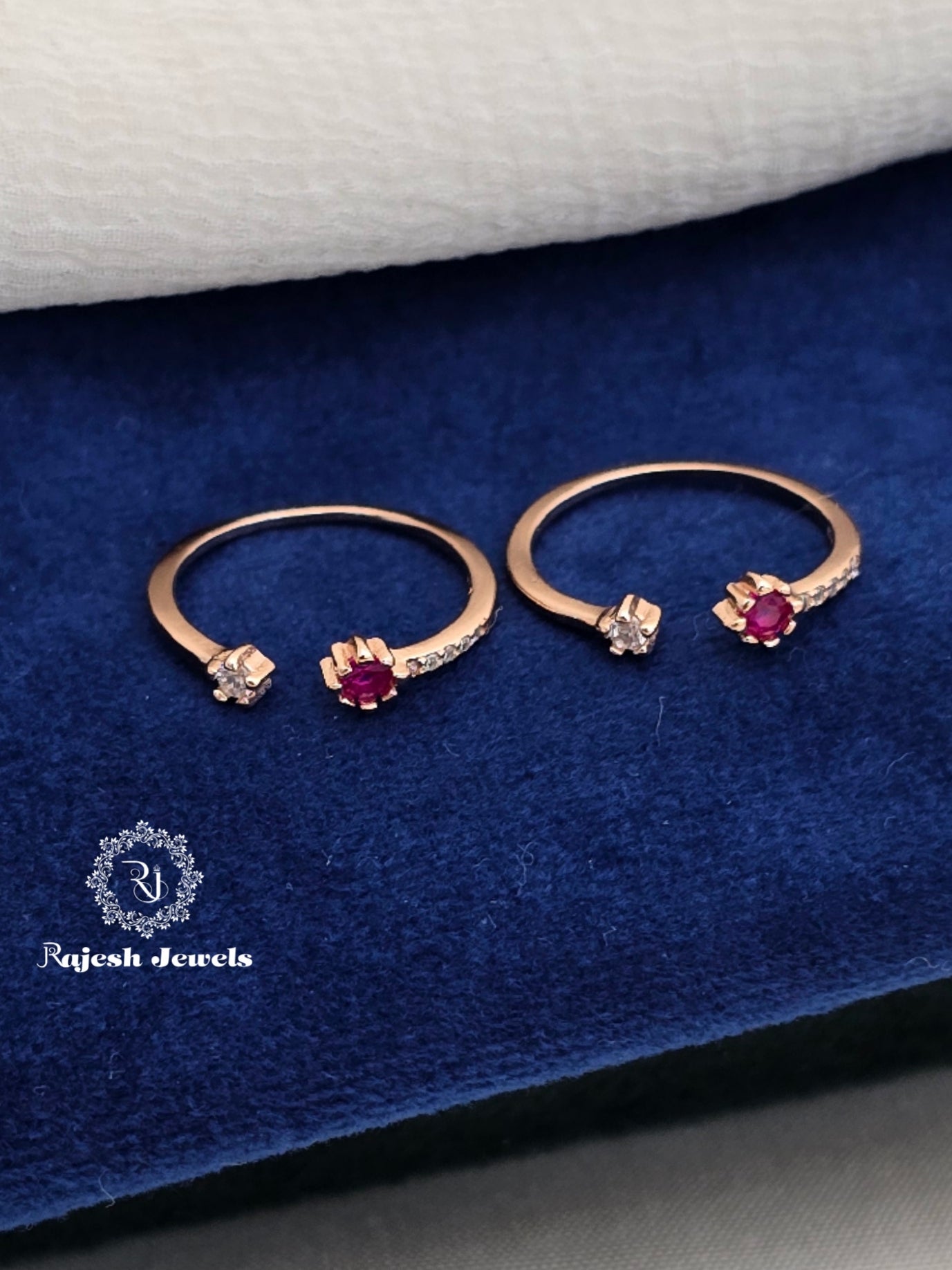 Dual Colored Top Adjustable Rosegold Toering