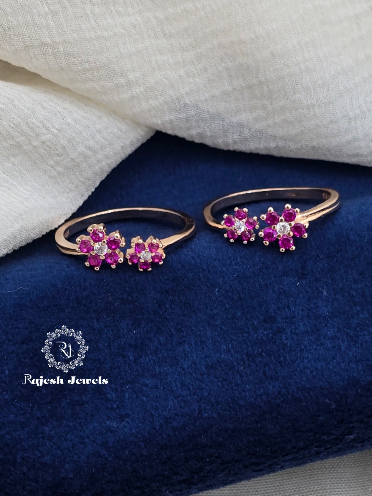 Radiant Cz Rosegold Toerings