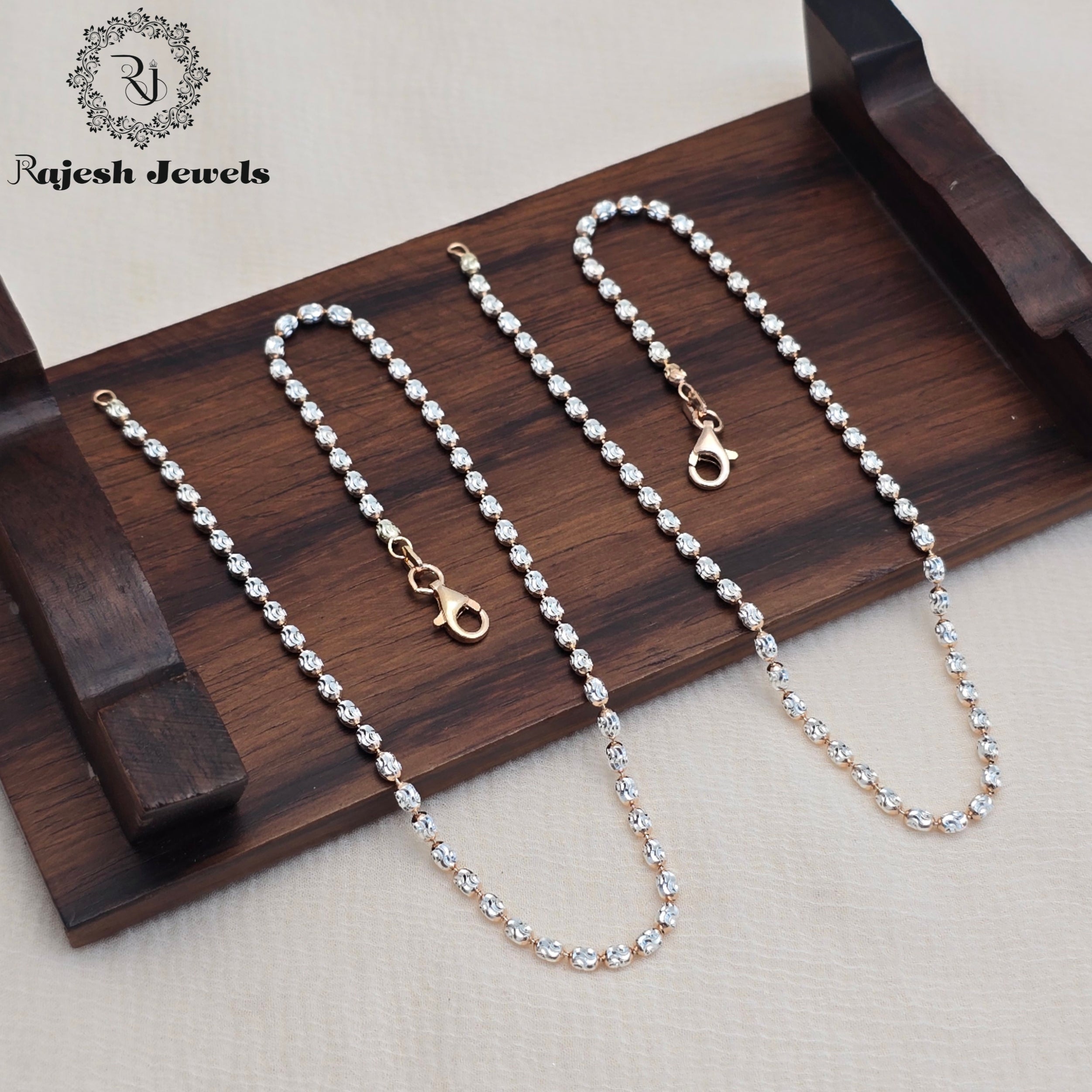 Passionate Dual Tone Sleek Anklet