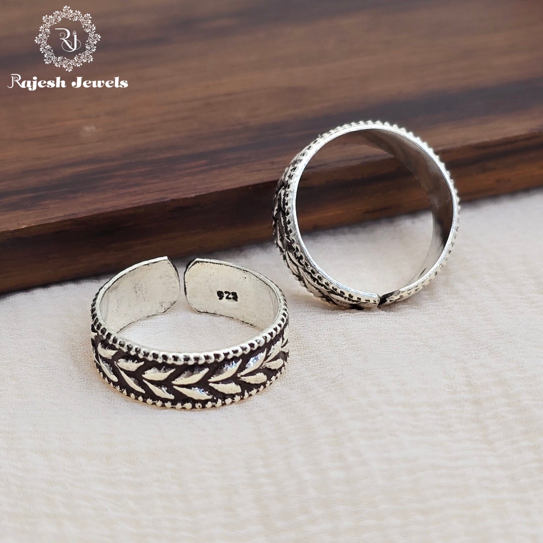 Leafy Oxidised Band Dailywear Toering