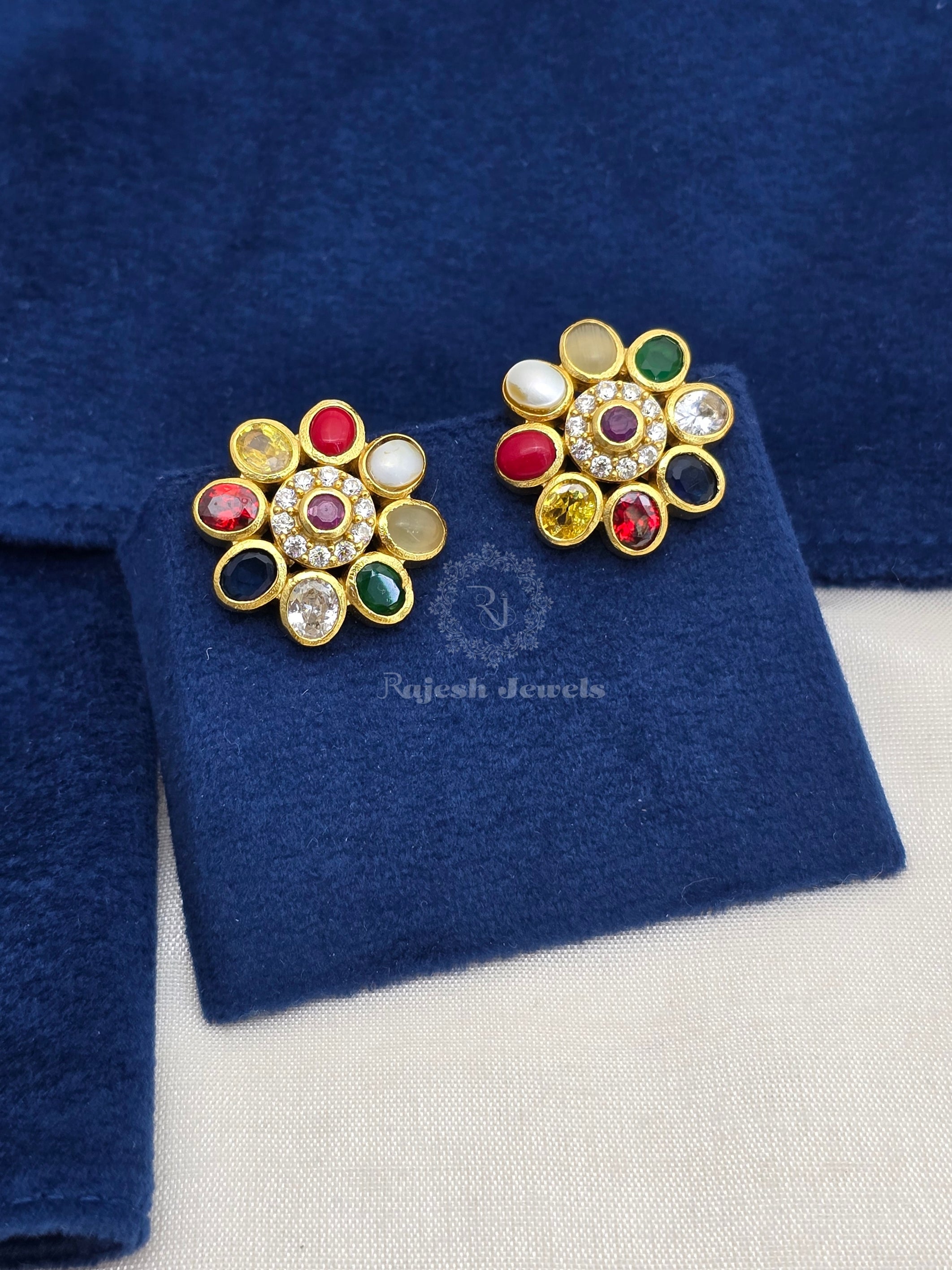 Blossomy Navrang Stud Earrings
