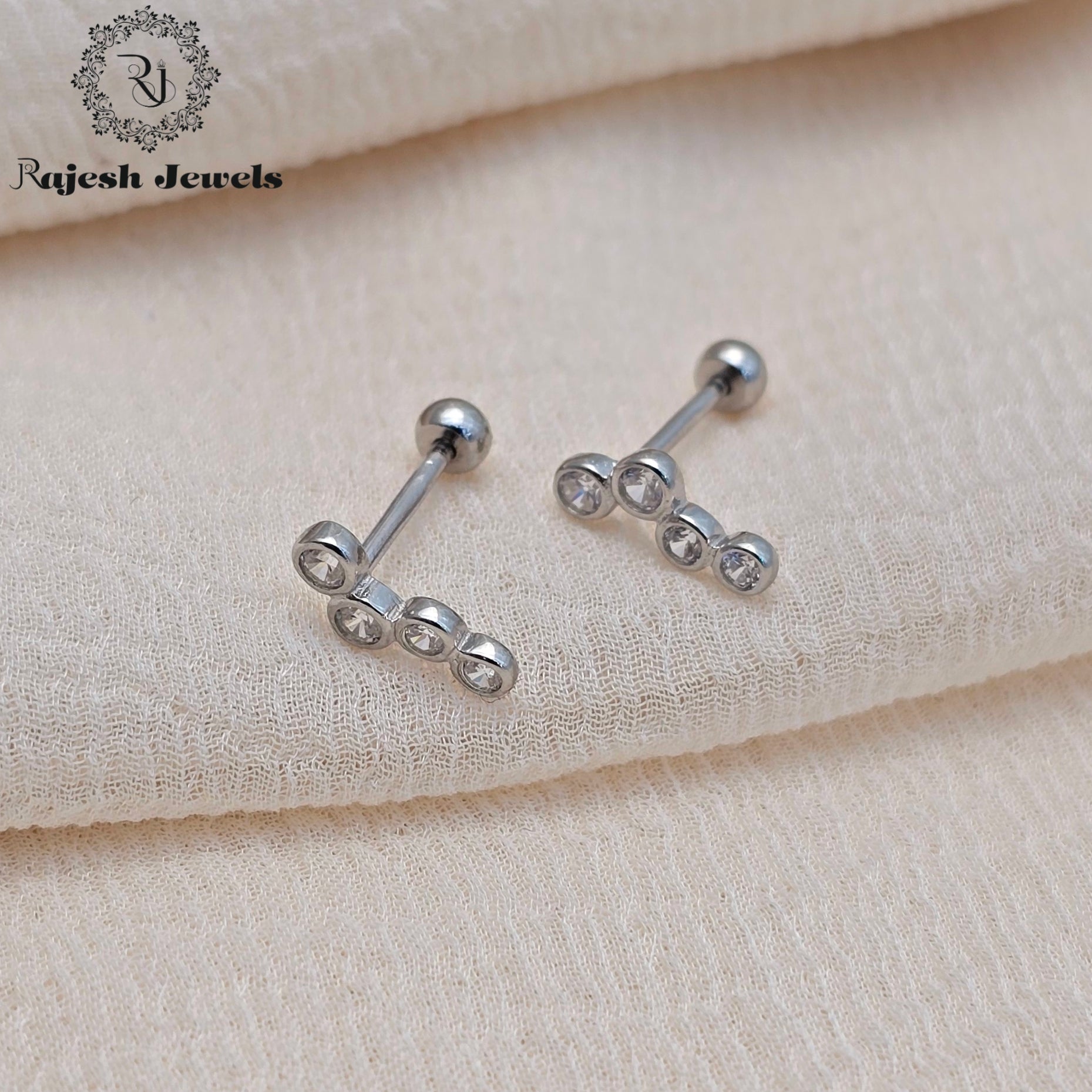 Classic Cz Minimalistic Stud Earrings