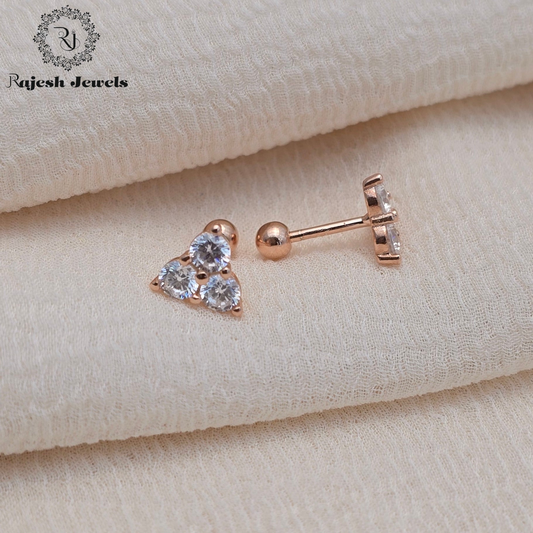 Wonderful Cz Minimalistic Stud Earrings
