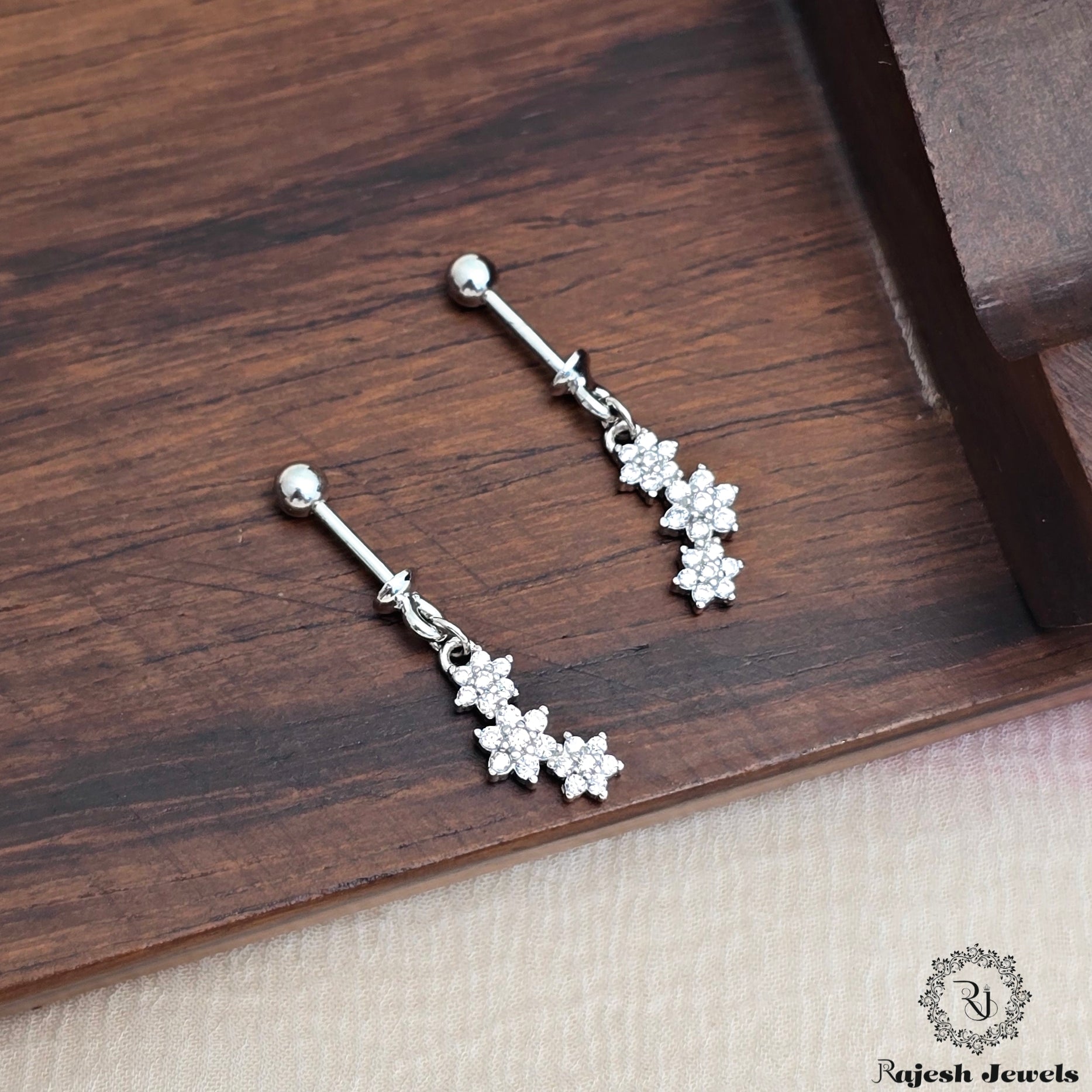 Exuberant Cz Bugadi Helix Earrings