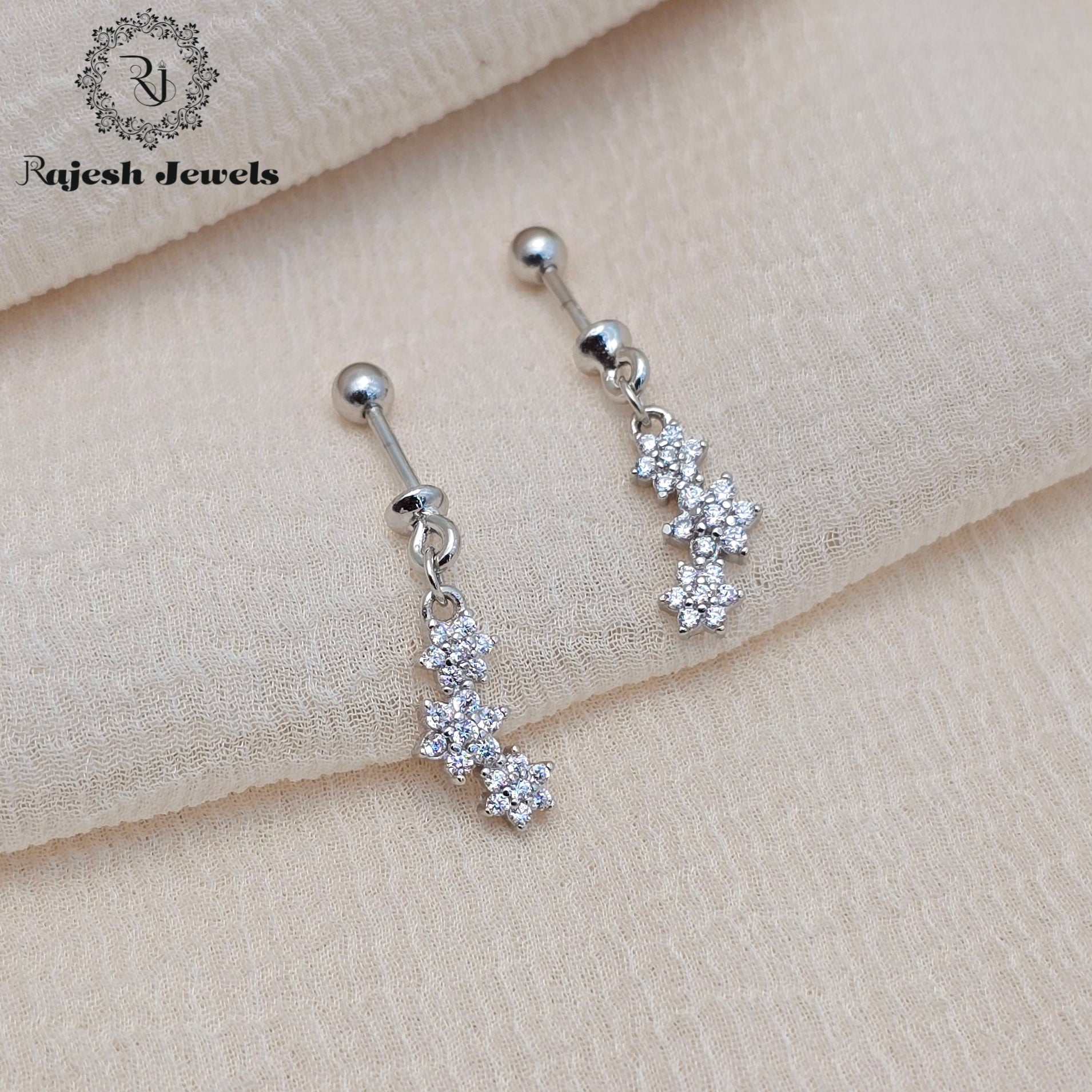 Exuberant Cz Bugadi Helix Earrings
