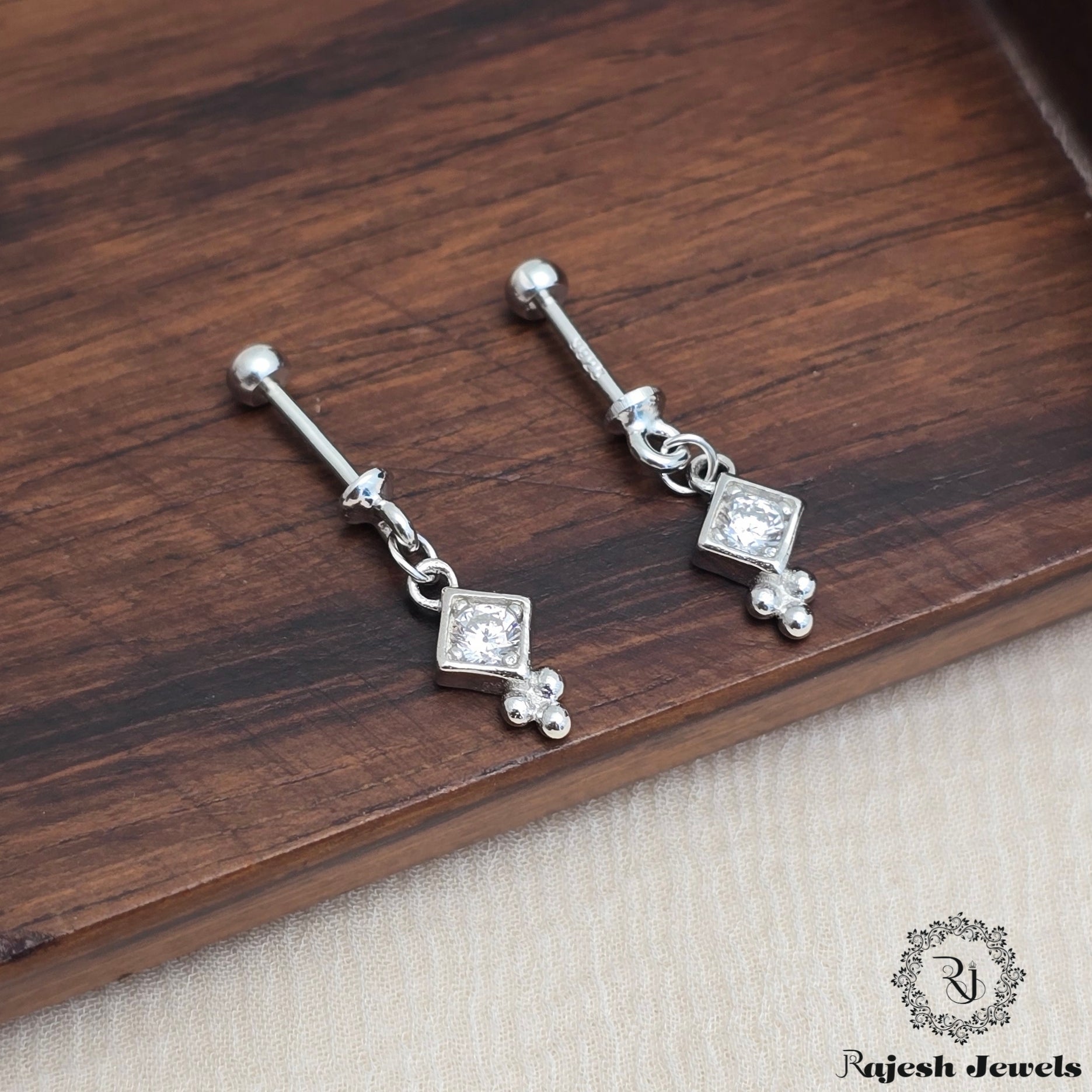 Vibrant Cz Bugadi Helix Earrings