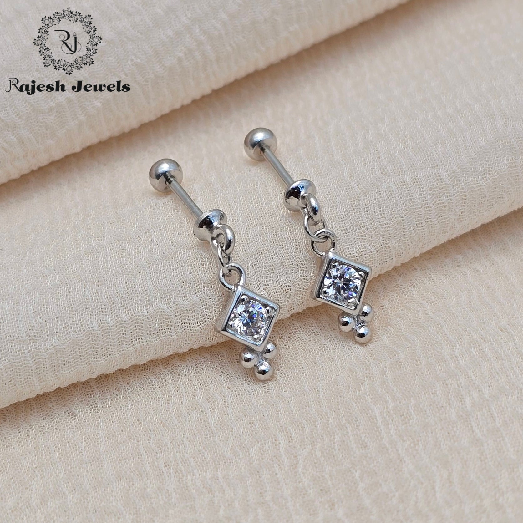 Vibrant Cz Bugadi Helix Earrings