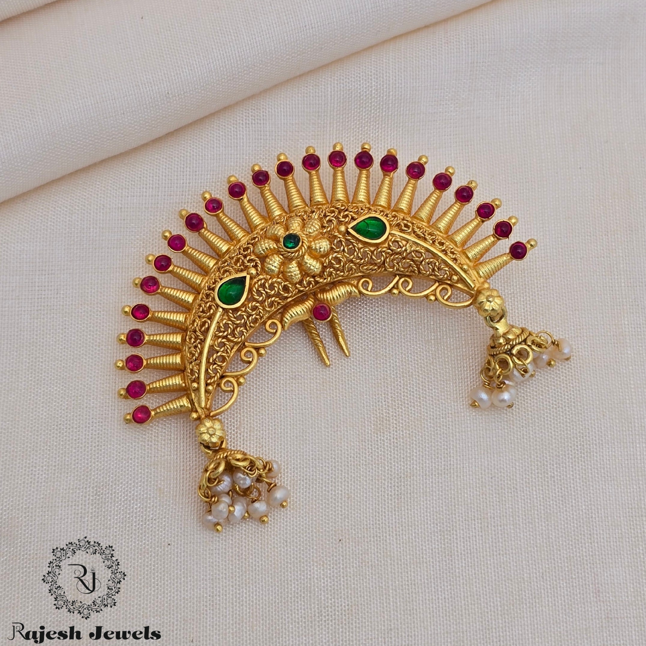 Fabulous Filigree Worked Jade Bille