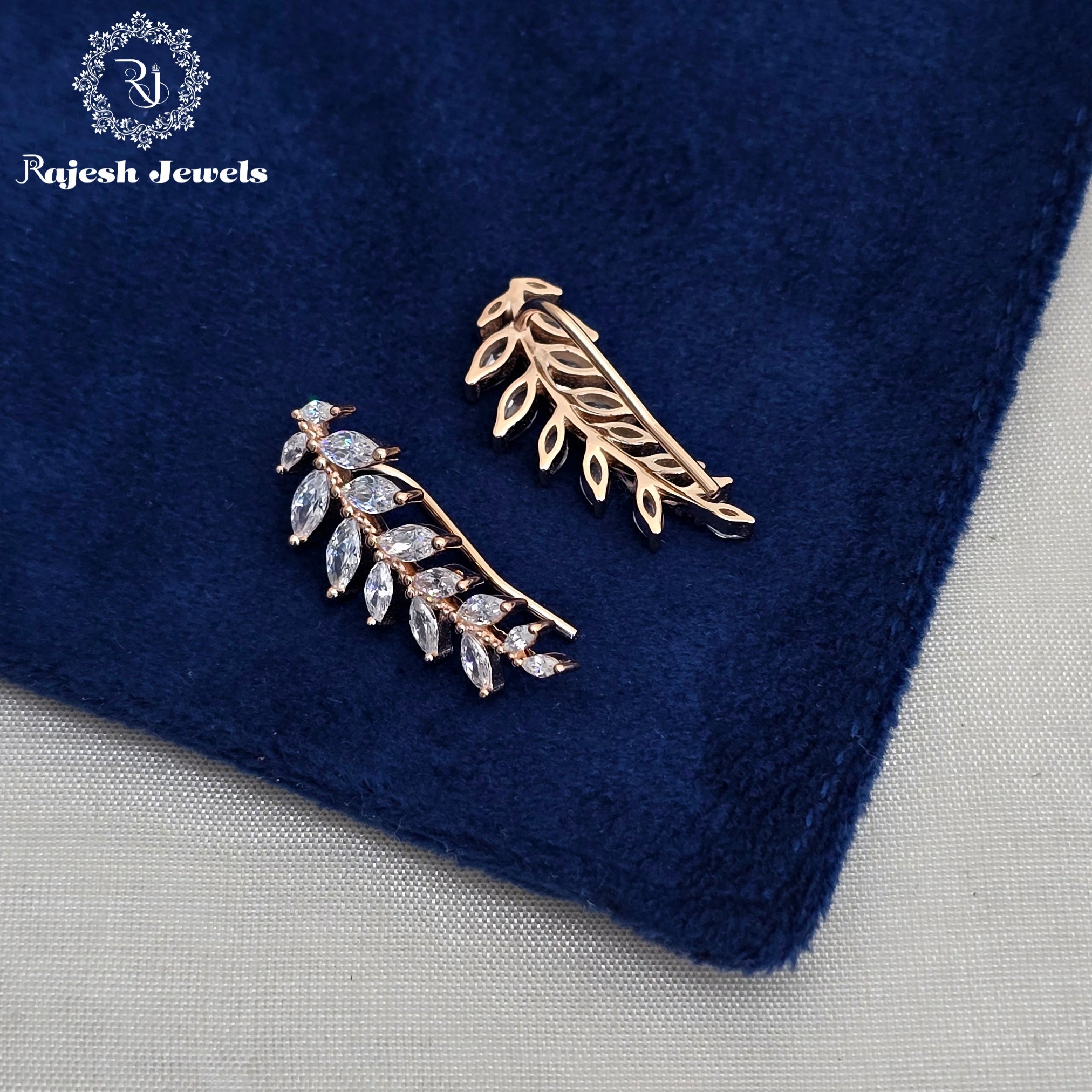 Ravishing Cz Rosegold Earrings