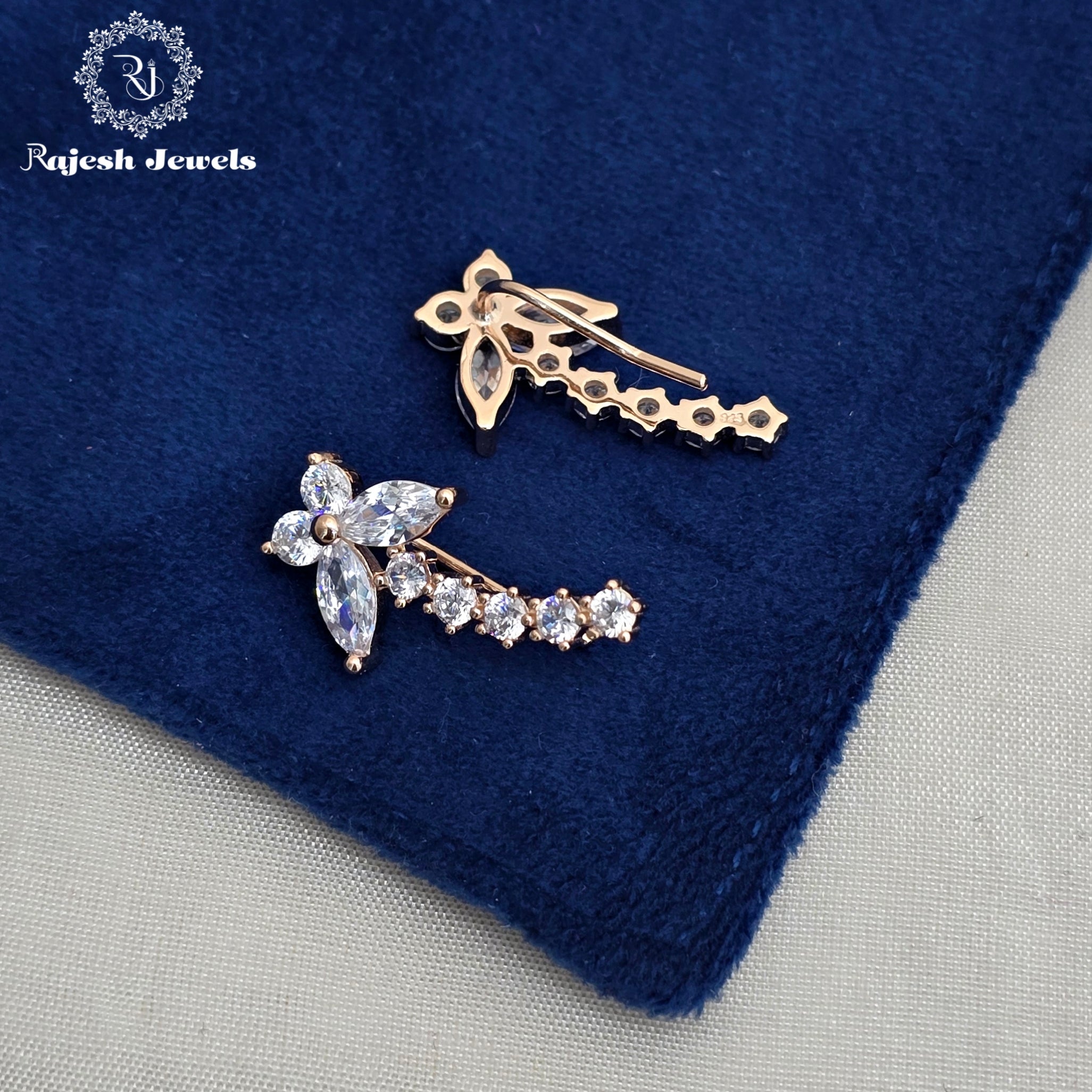 Sparkling Cz Rosegold Bluetooth Earrings