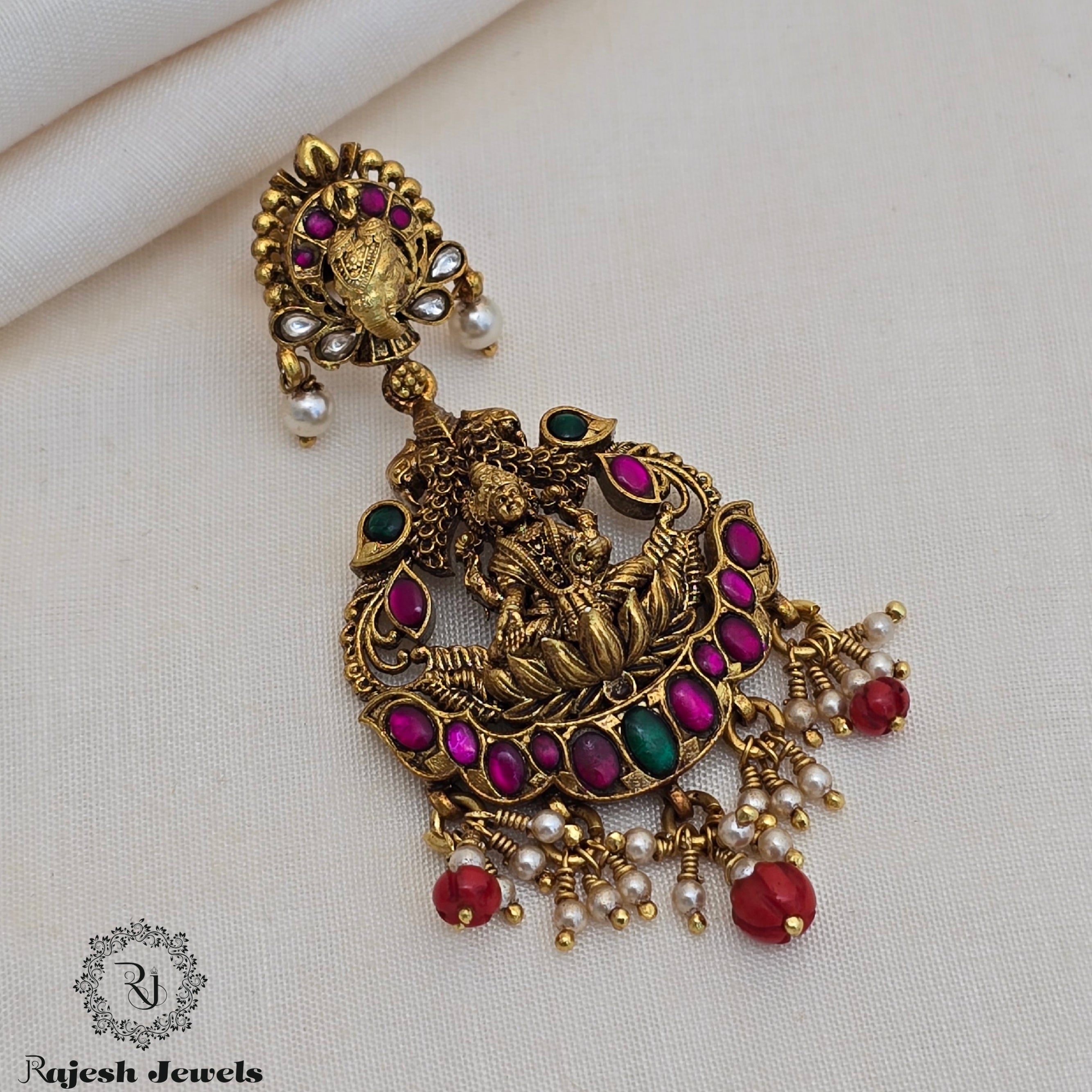 Lakshmi 3D Finish Antique Finish Earrings