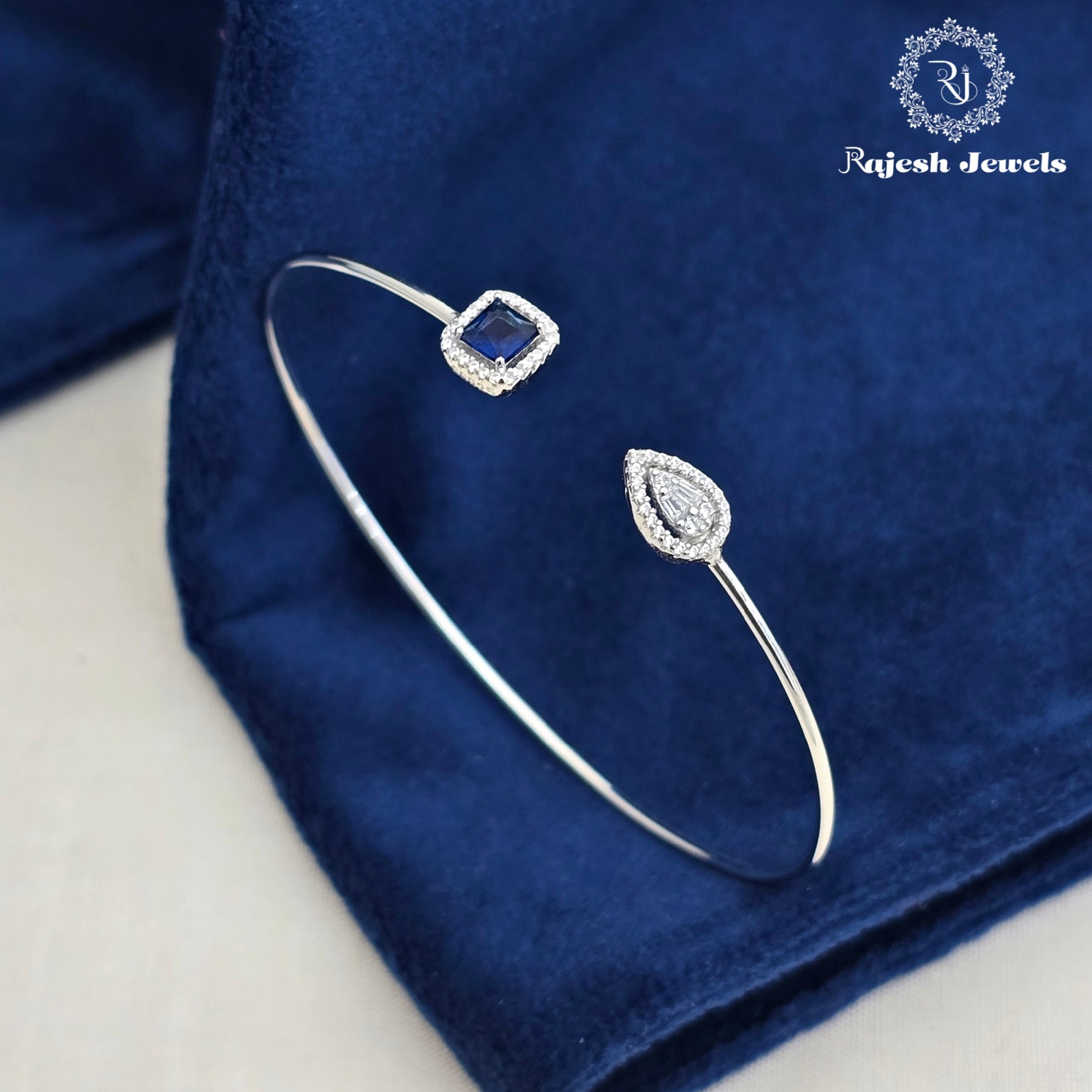 Mesmerizing Cz Sleek Hand Kada