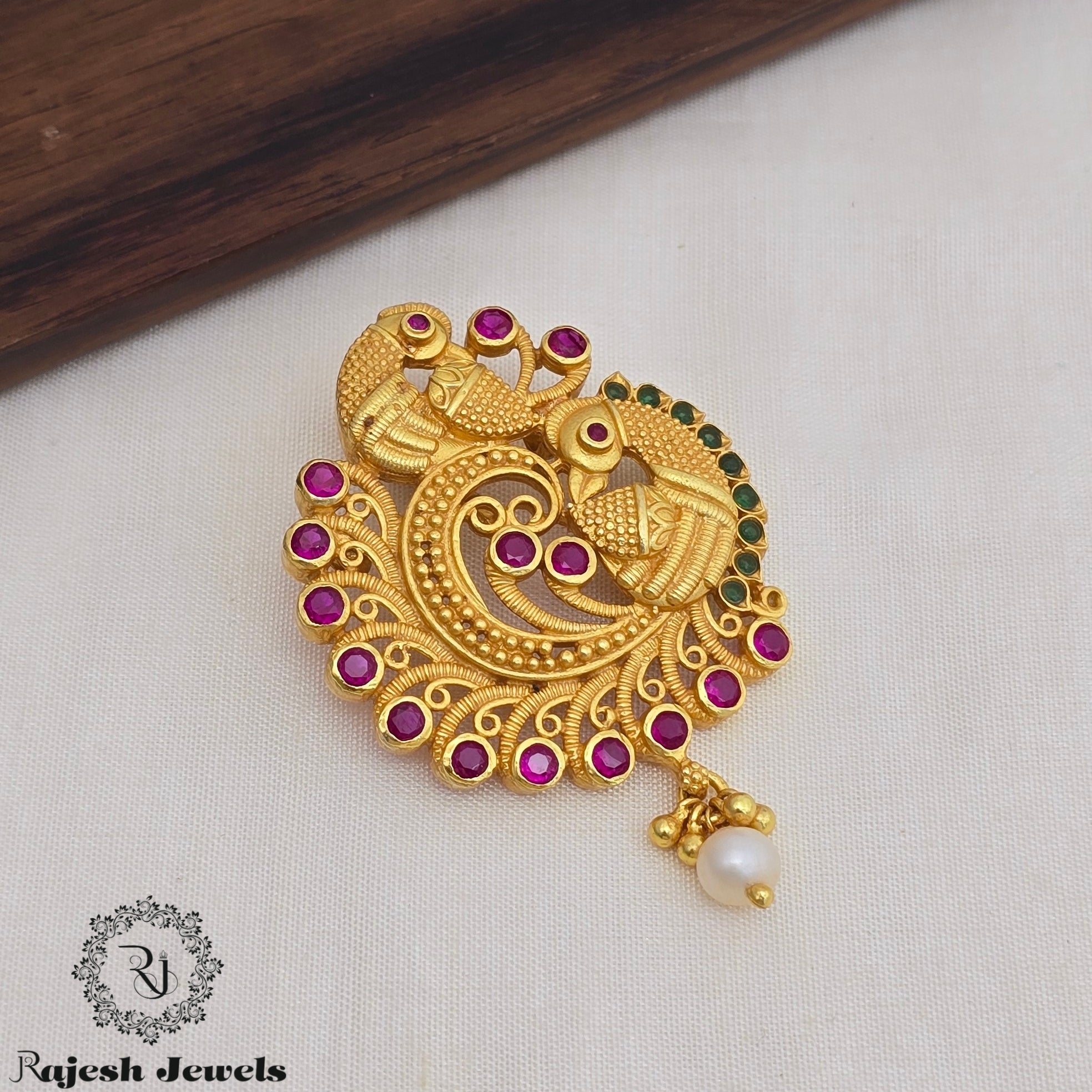 Enchanting Peacock Silver Pendant