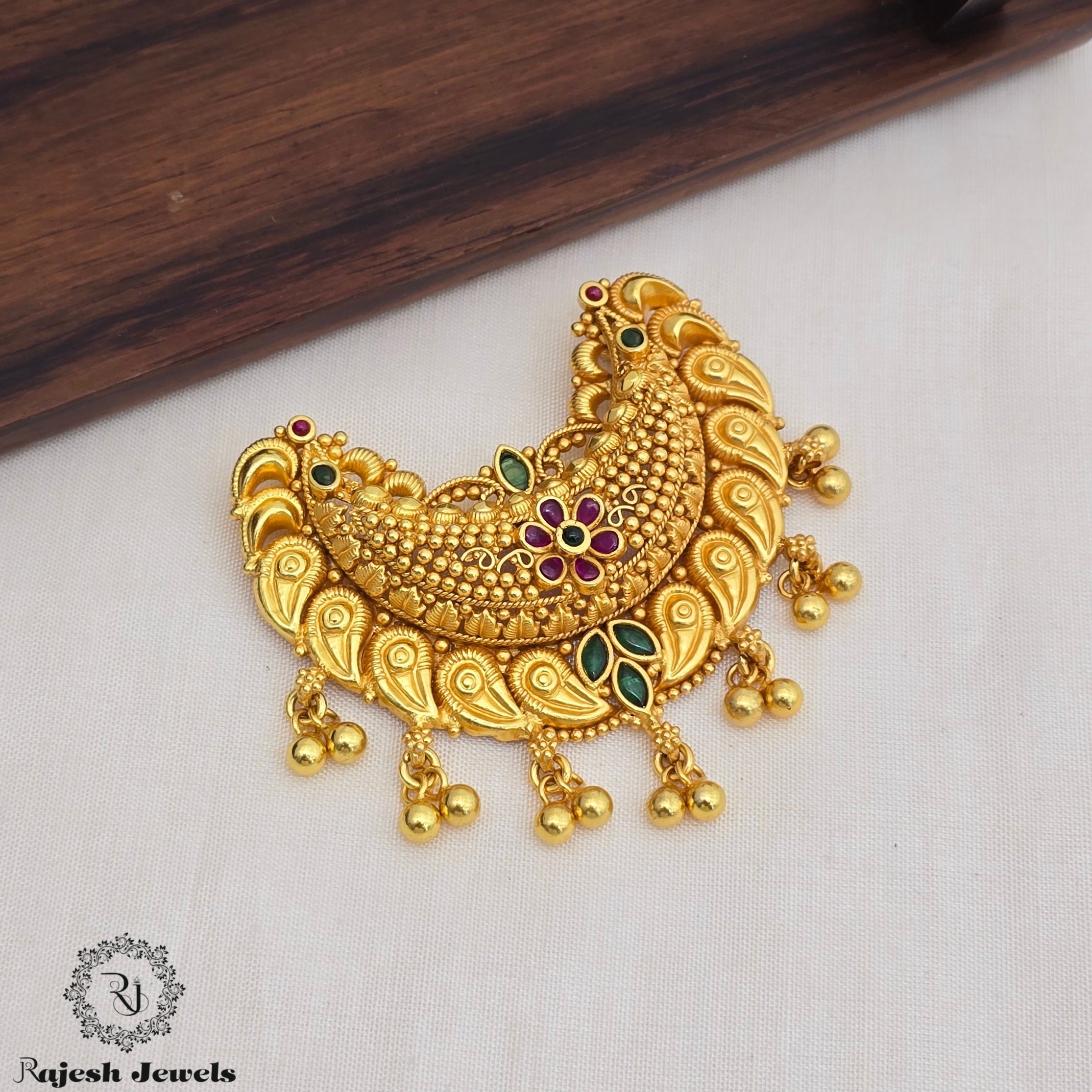 Vibrant Coorg Silver Pendant