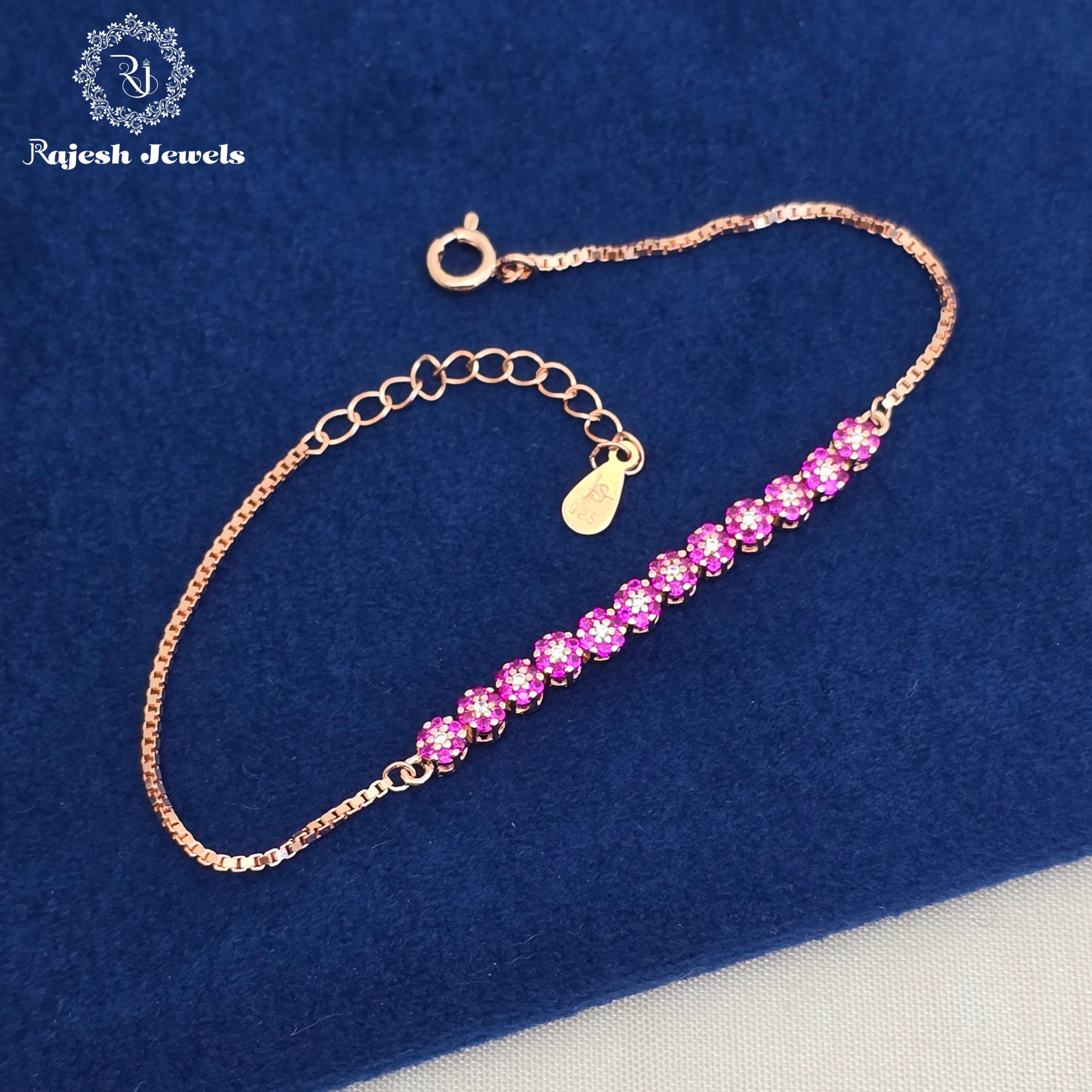 Enlightening Cz Rosegold Bracelet