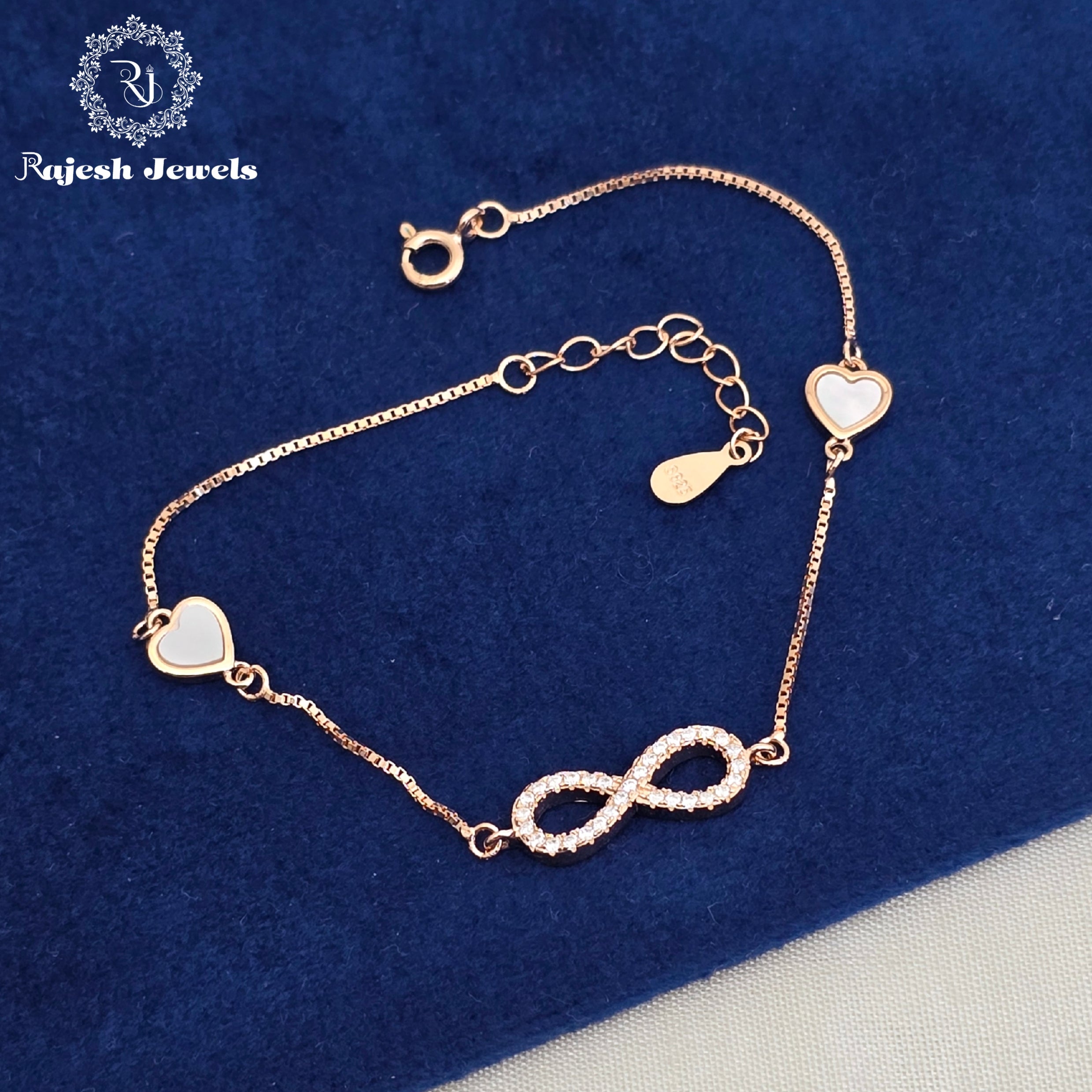 Infinity Cz Rosegold Bracelet