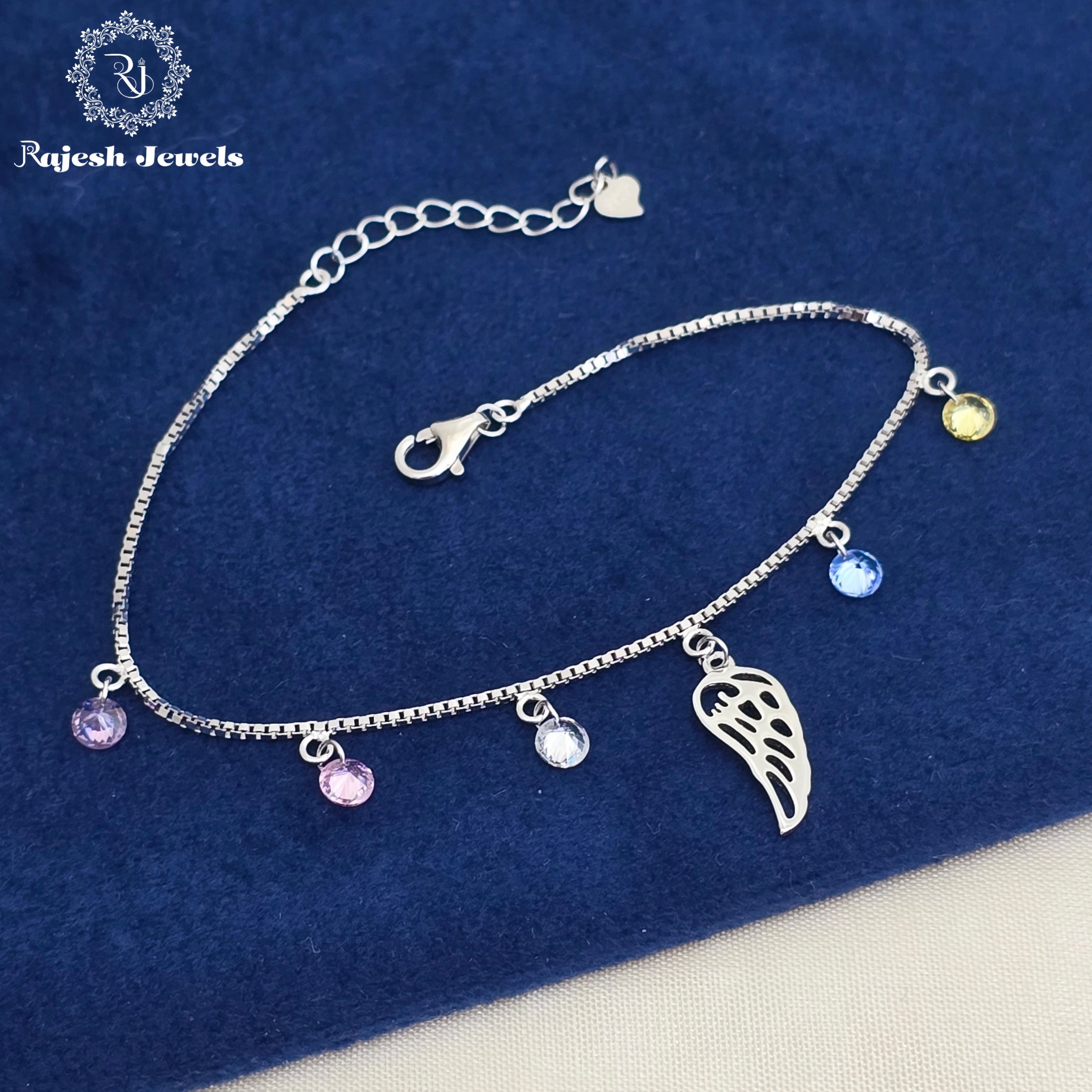 Flying Wings Rodhium Finish Bracelet