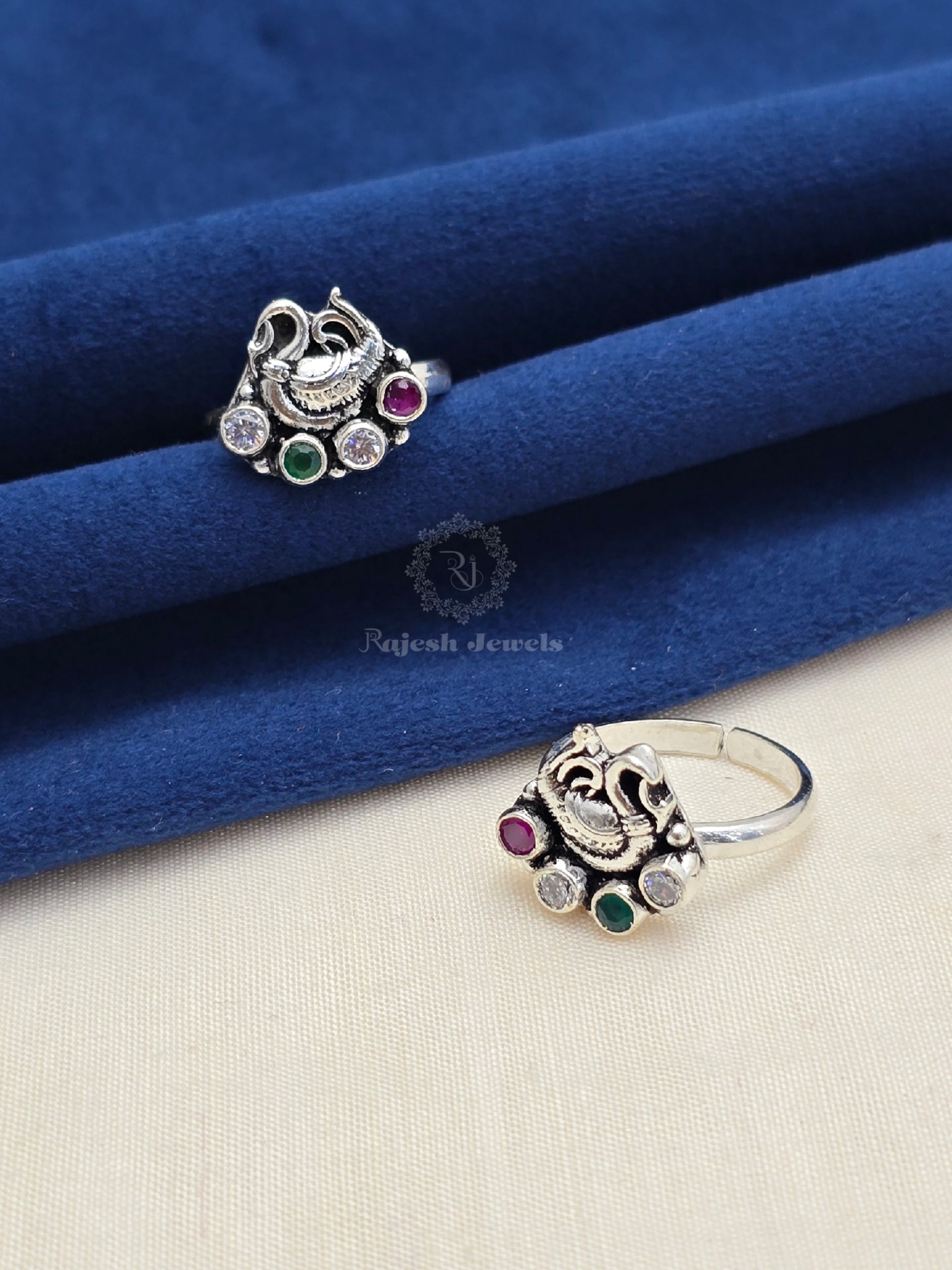 Glorified Multi Coloured Cutstone Toerings