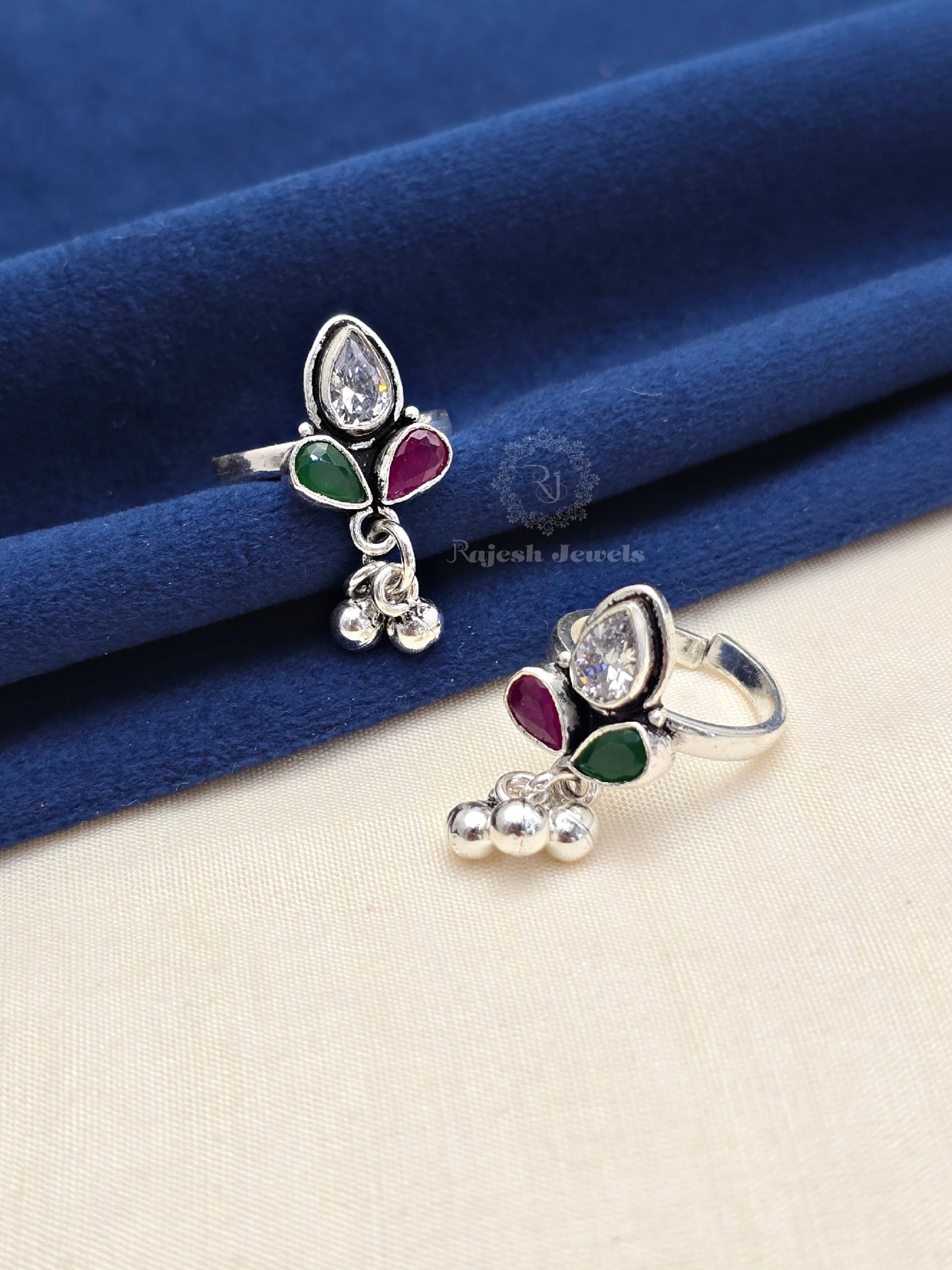 Multi colour Adjustable Cutsone Toerings