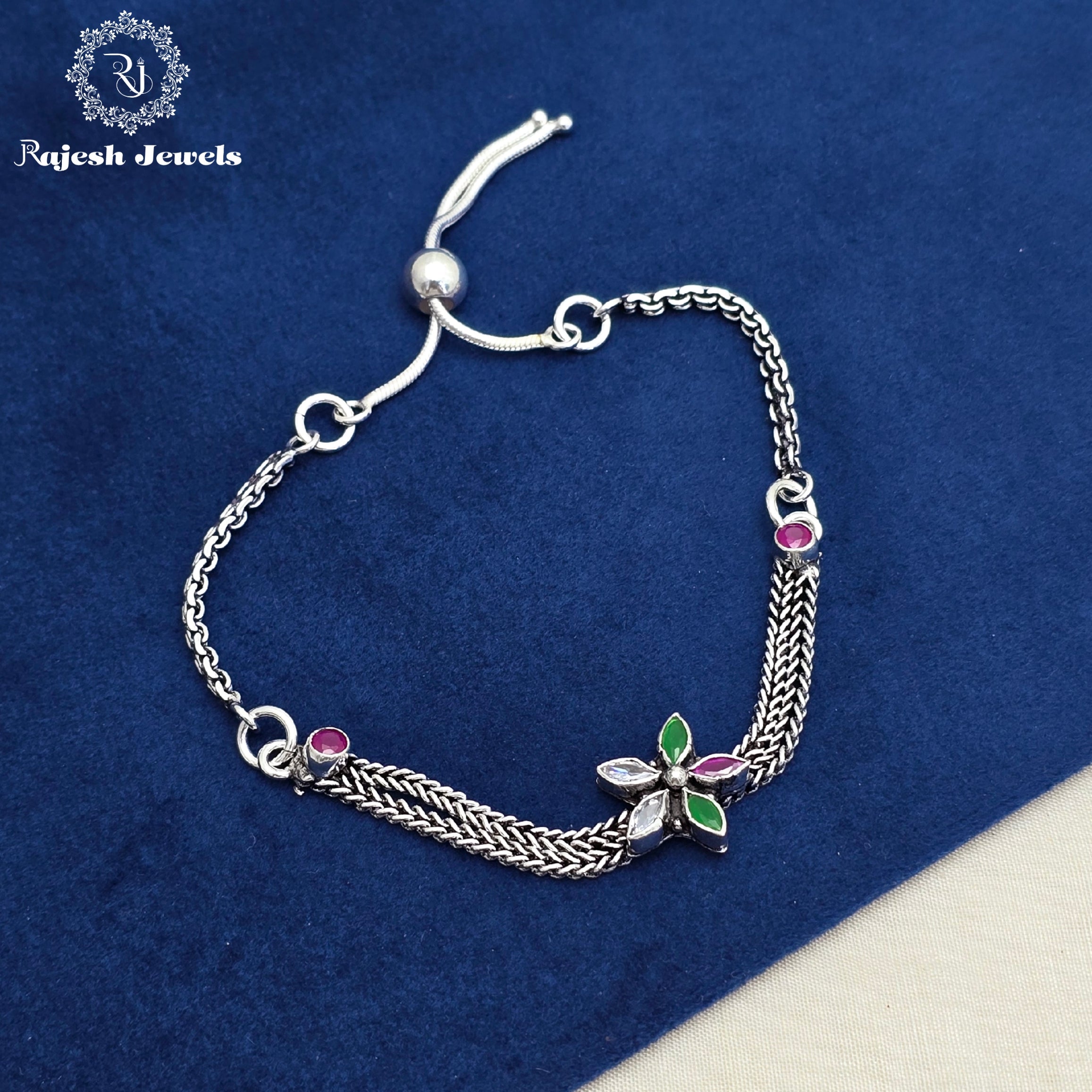 Statement Cutstone Adjustable Anklet