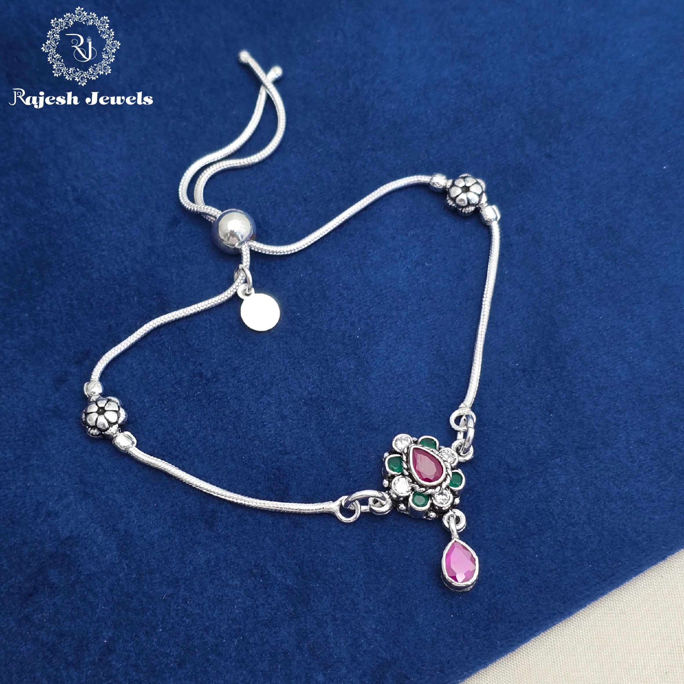 Beautiful Cutstone Adjustable Anklet