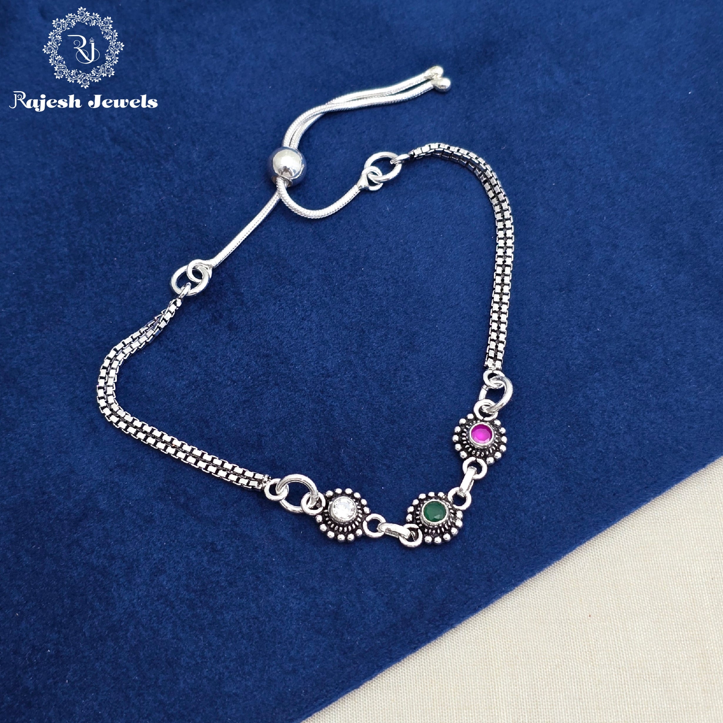 Alluring Cutstone Adjustable Anklet