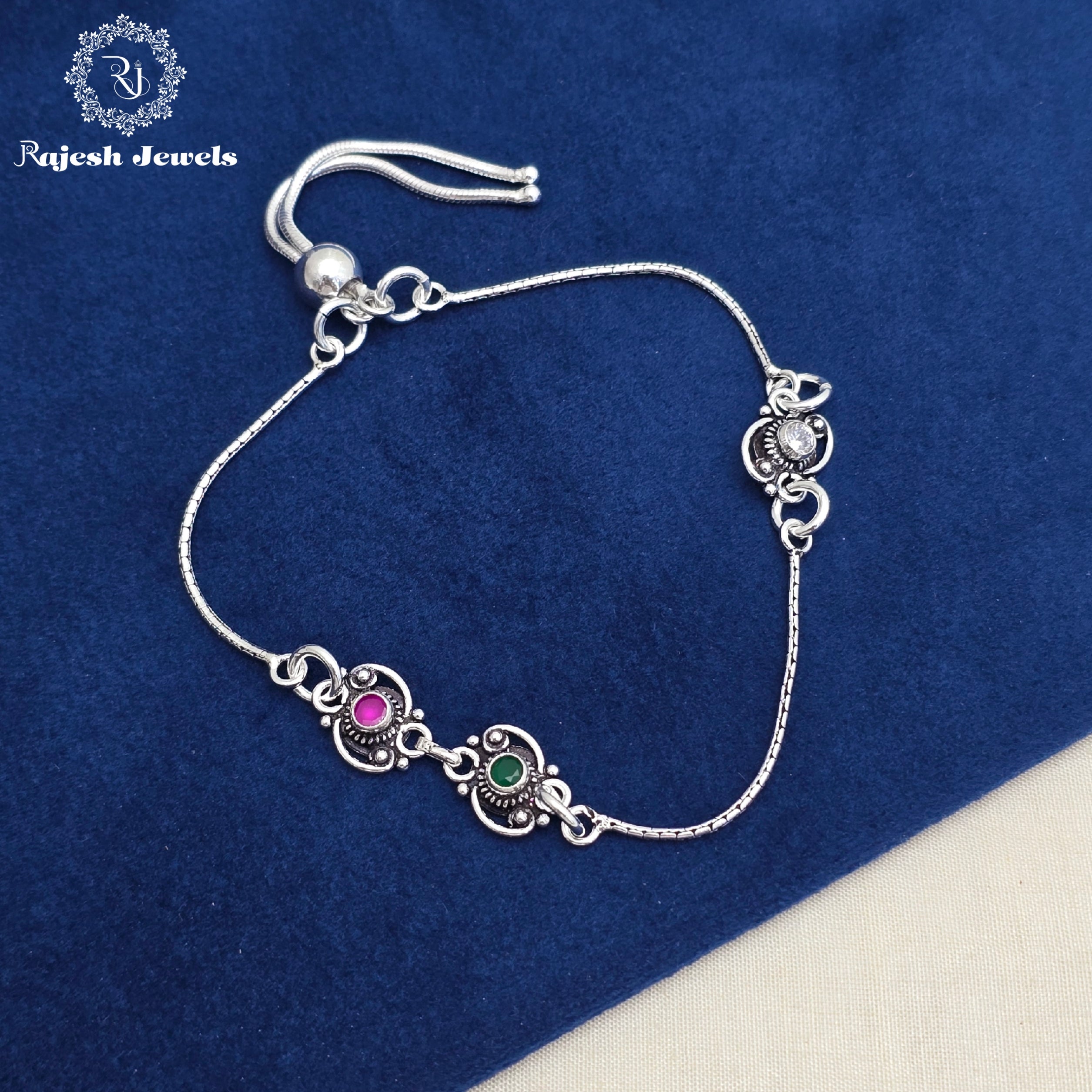 Beautiful Cutstone Adjustable Anklet