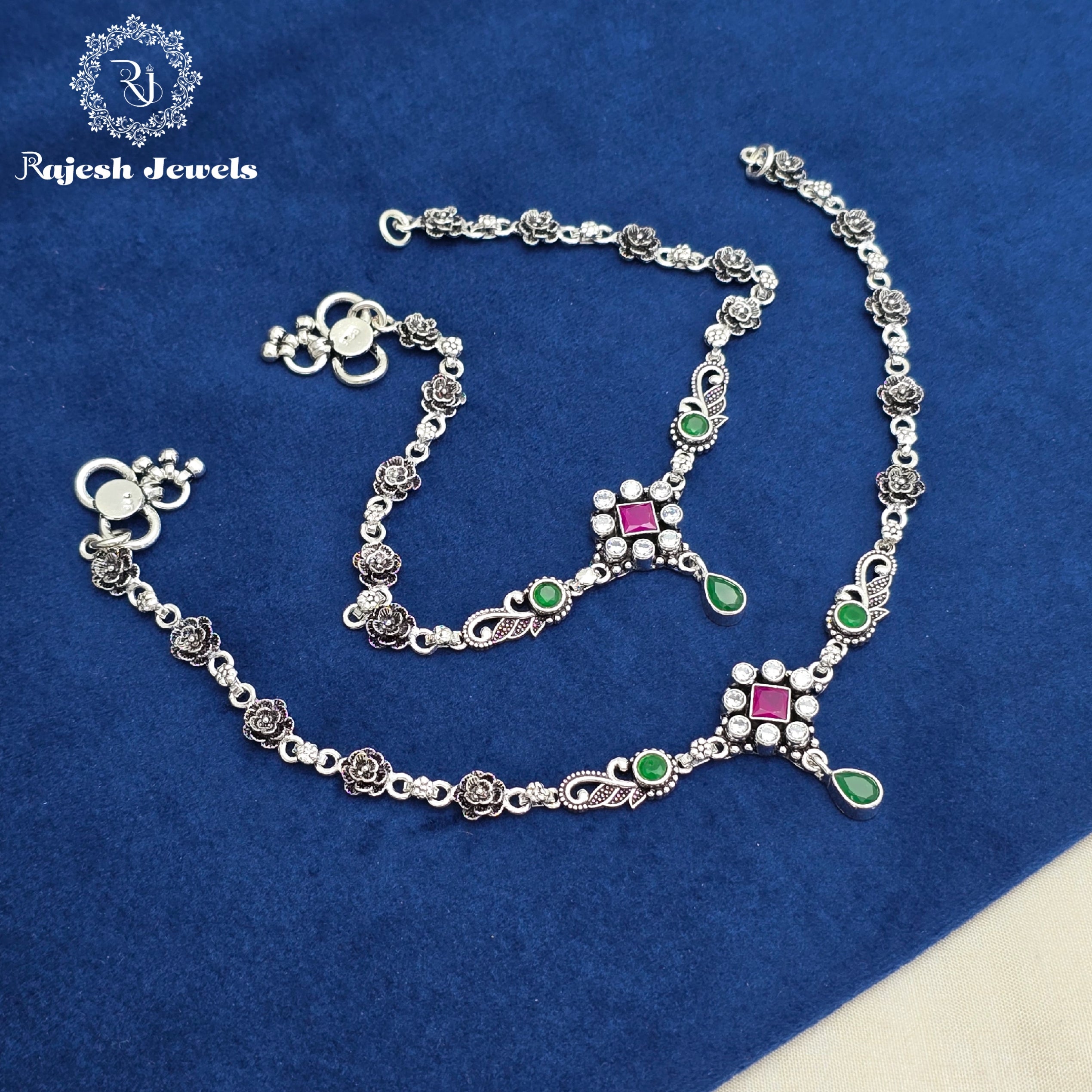 Rose Cutstone Anklet
