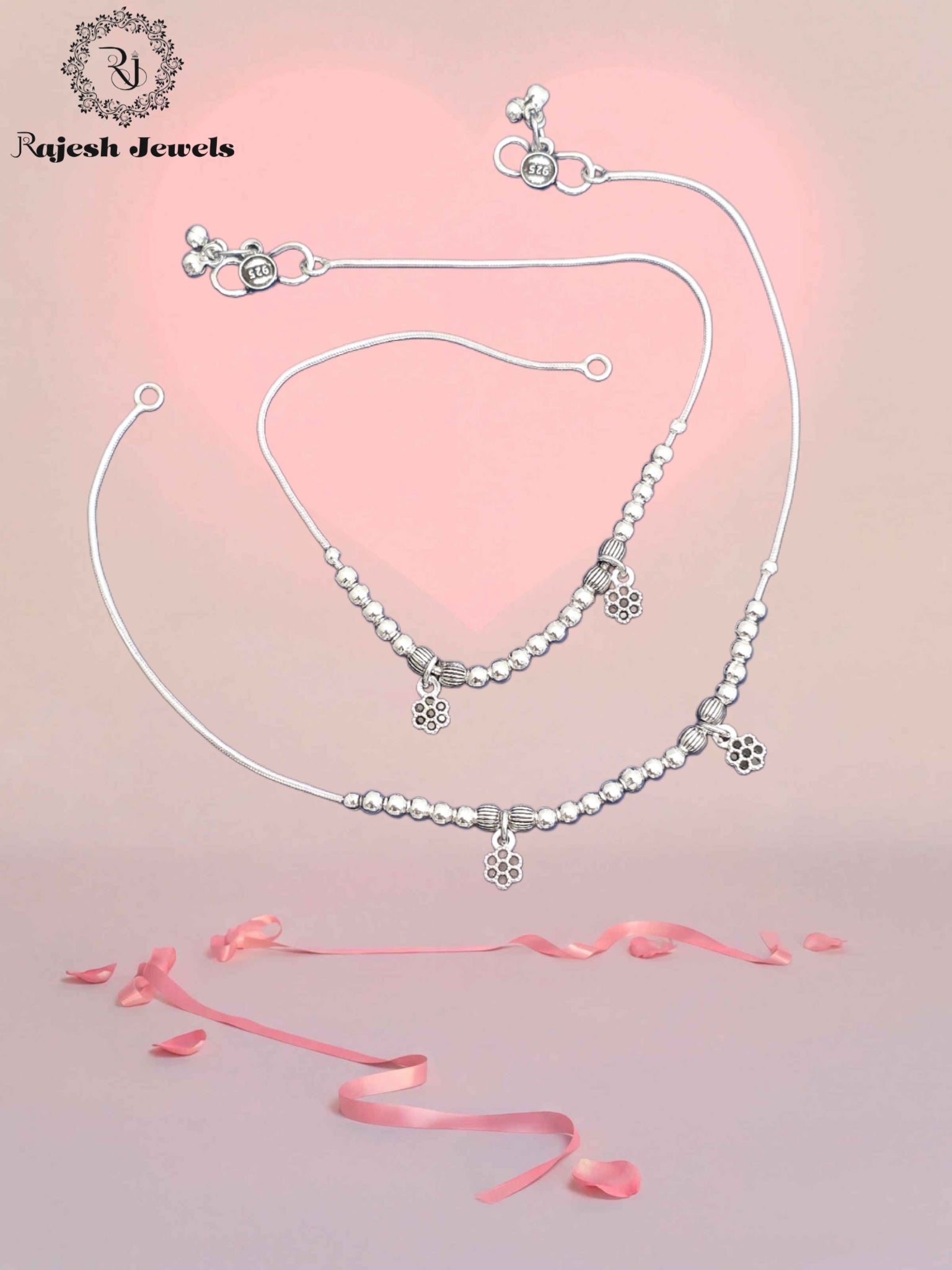 Vibrant Dailywear Oxidised Anklet