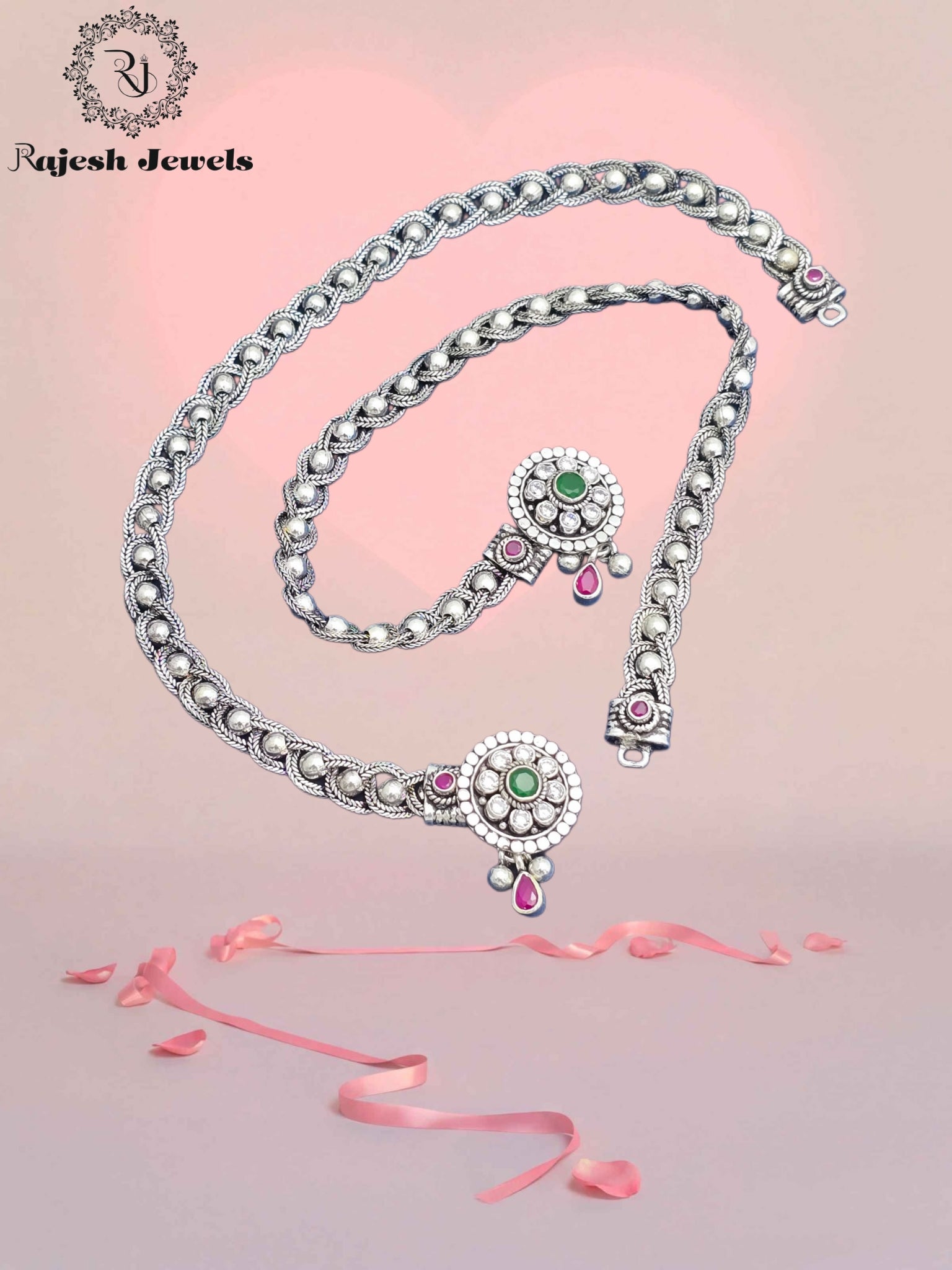 Superlative Twisted Cutstone Anklet