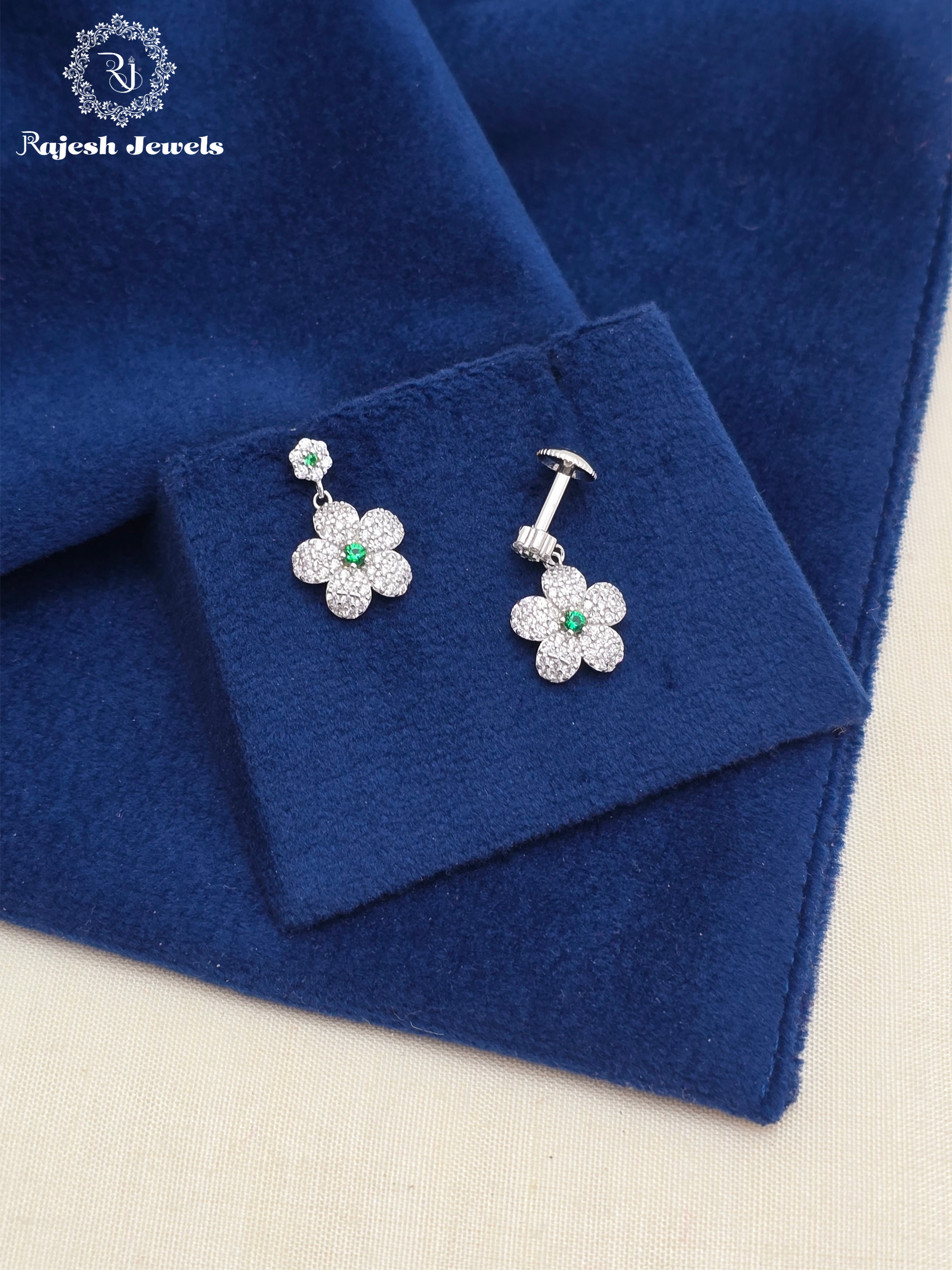 Vibrant Cz Minimalistic Hangings Earrings