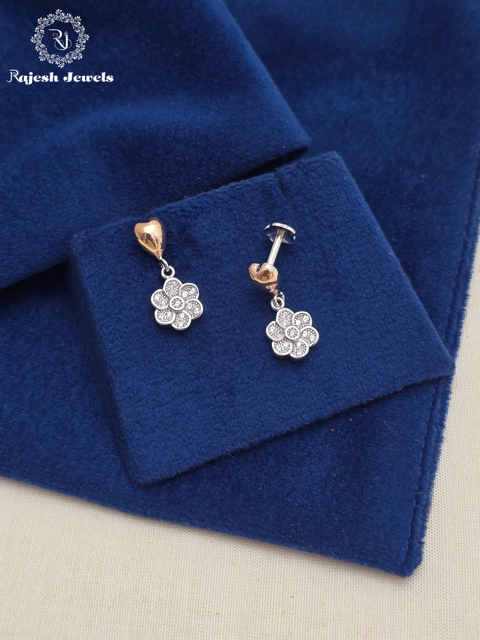 Classic Dual Finish South Screw Hanging Earrings