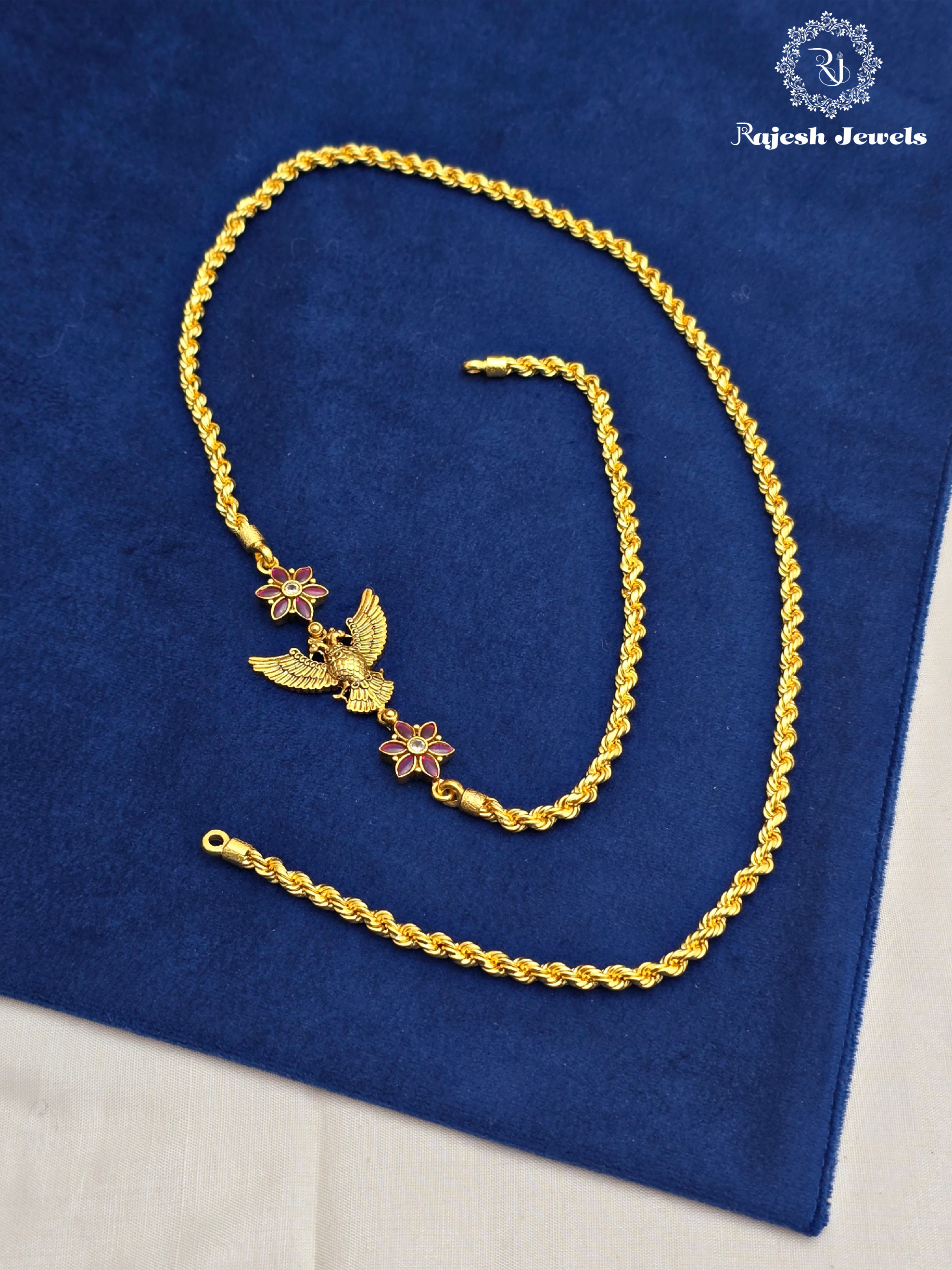 Garuda Mop Antique Finish Long Chain