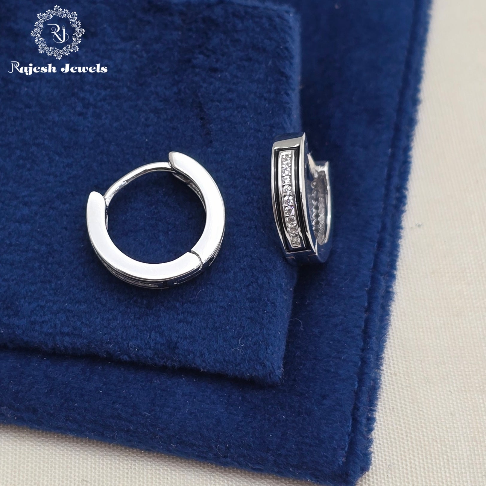 Outstanding Cz Silver Bali Earrings