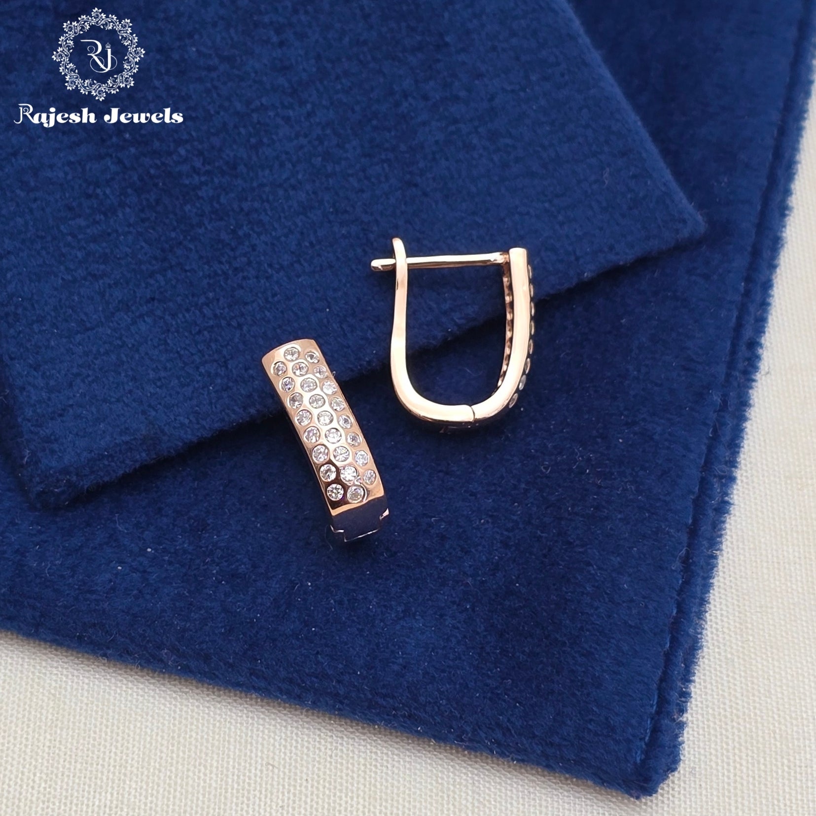 Pleasing Rosegold Finish Bali Earrings