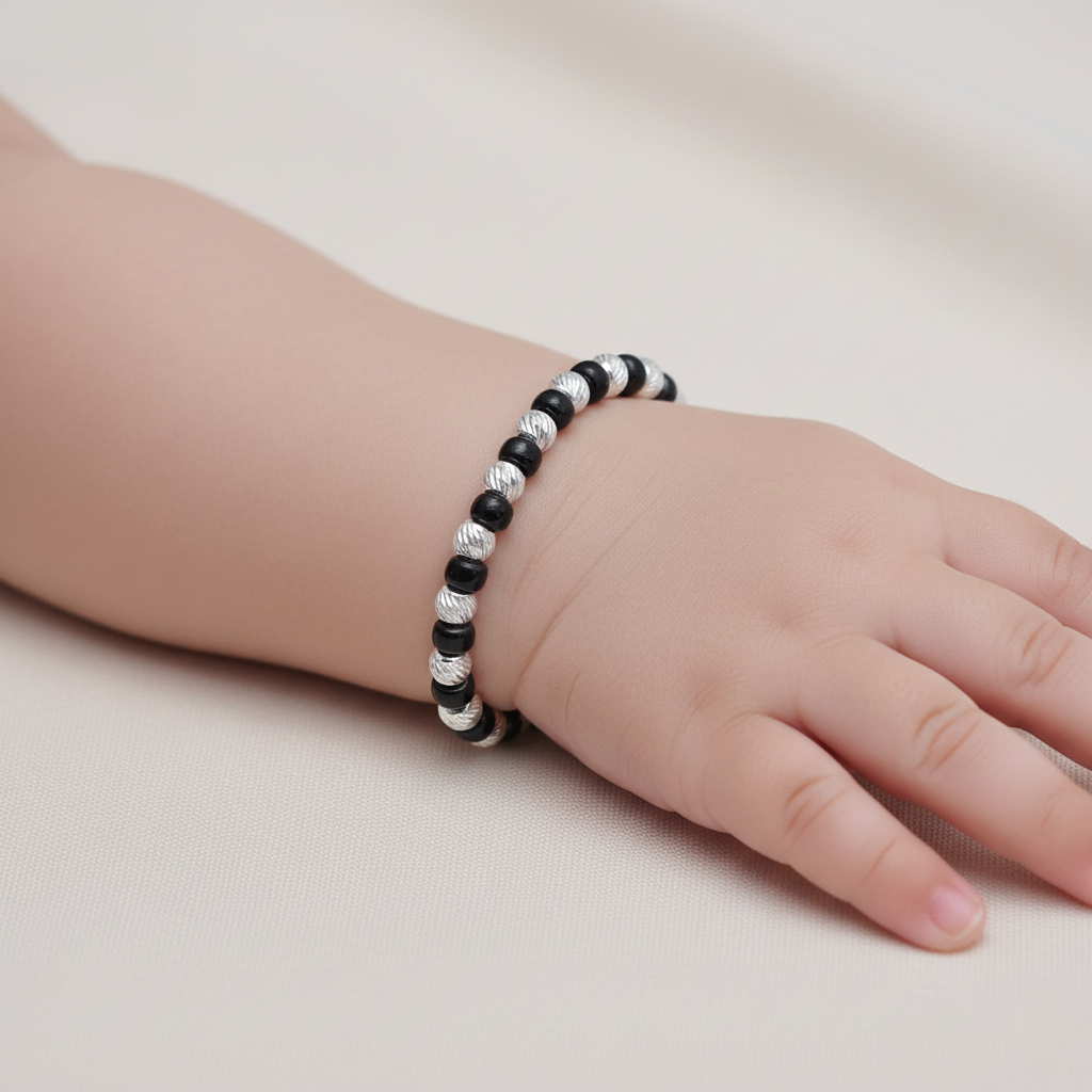 Black Beads Baby Bracelet