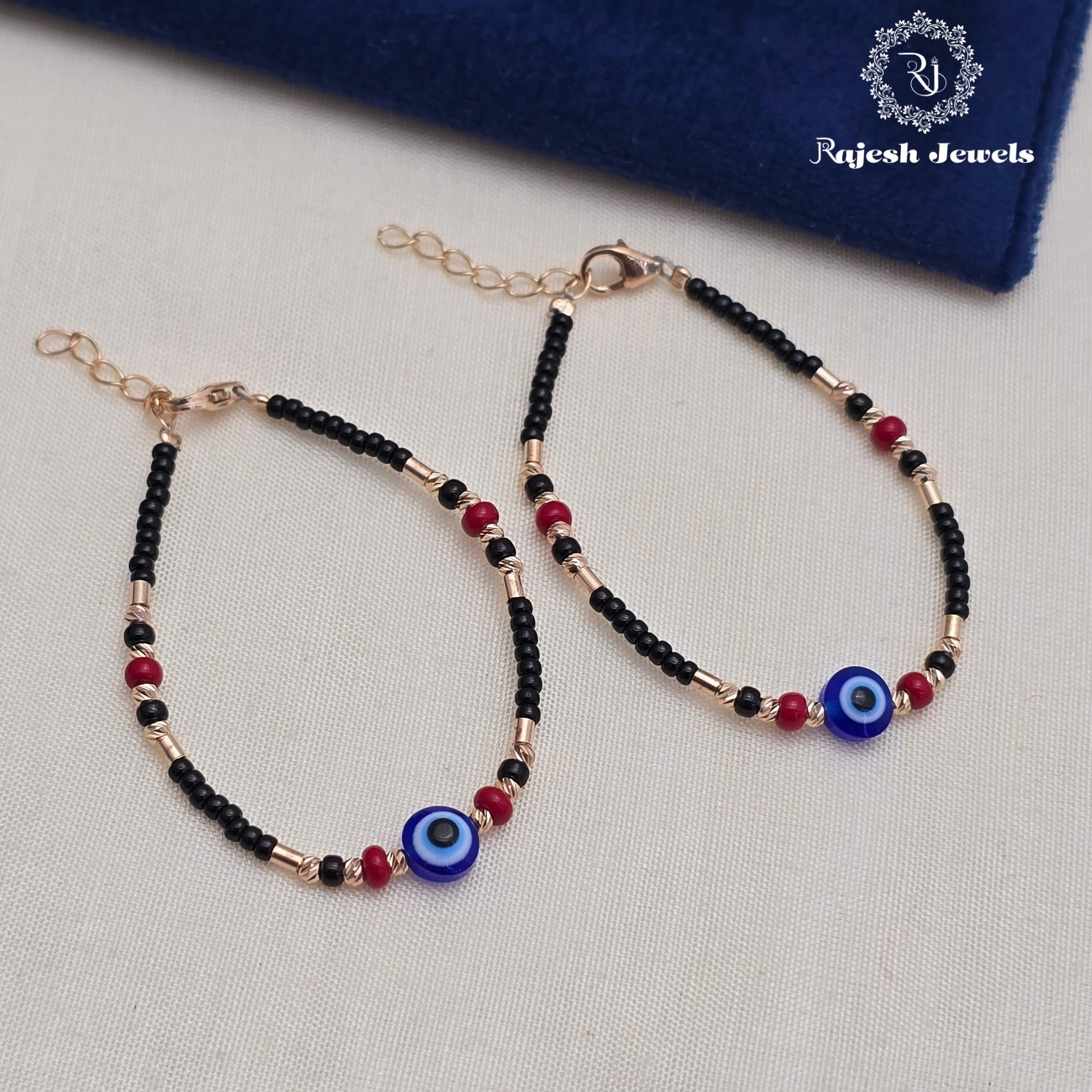 Superb Evil-eye Black Beads Baby Bracelet