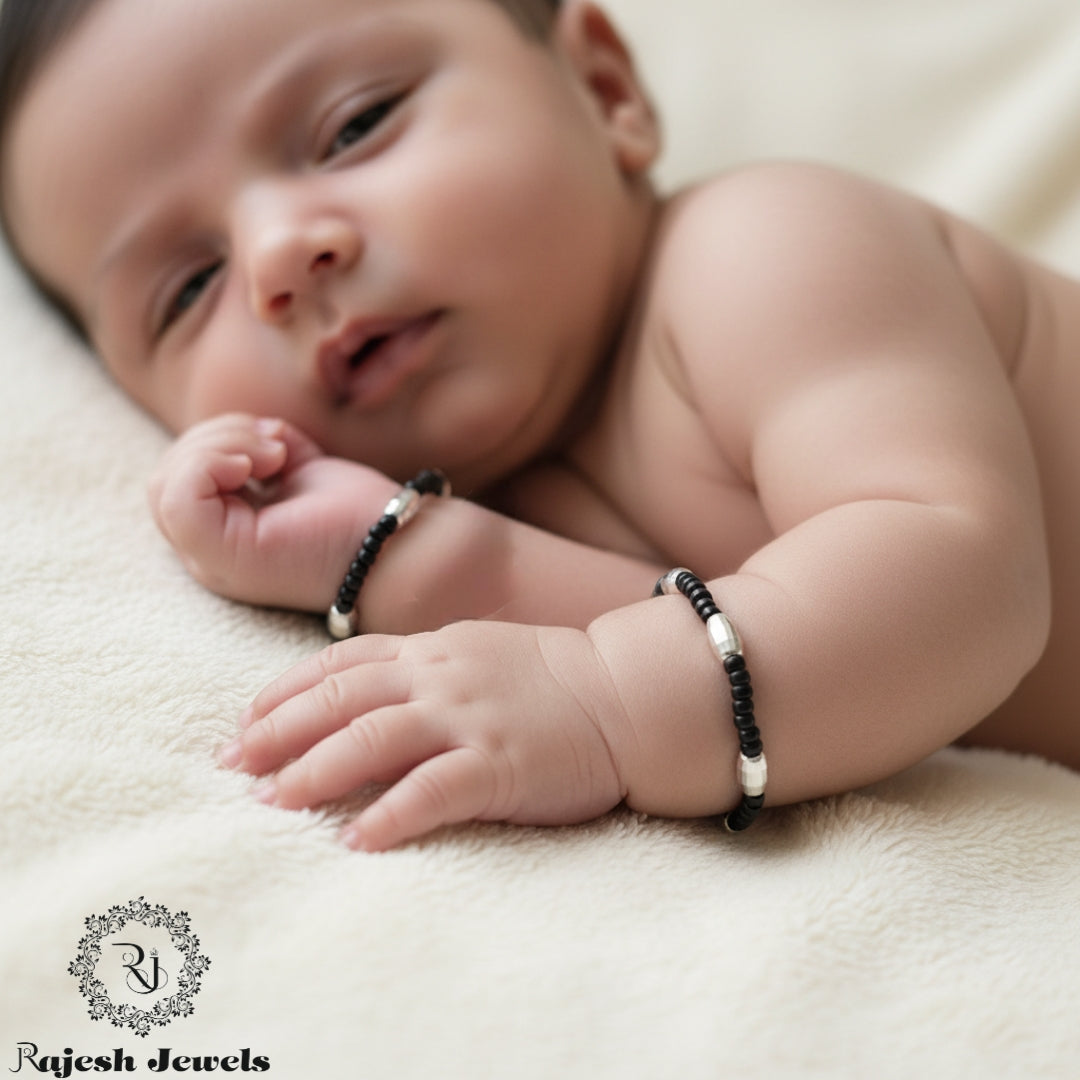 Mind Blowing Silver Blackbead Nazariya Baby Bracelet